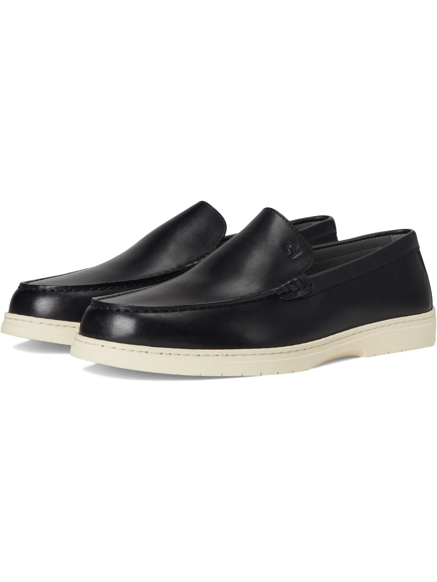 Лоферы Cole Haan Men's Greenwich Grand Venetian Loafer — изображение 1 из 7, черный/слоновая кость