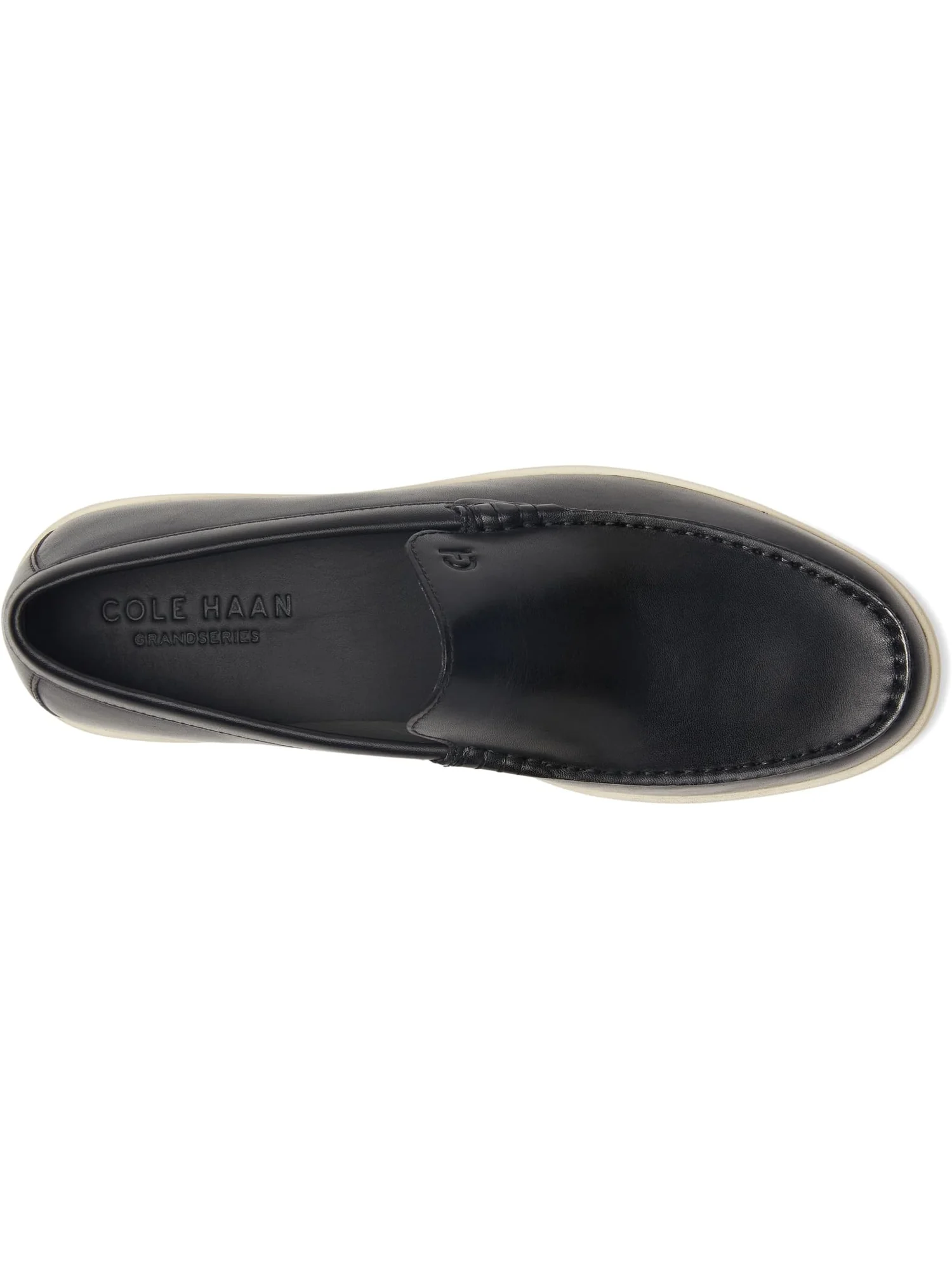 Лоферы Cole Haan Men's Greenwich Grand Venetian Loafer — изображение 2 из 7, черный/слоновая кость