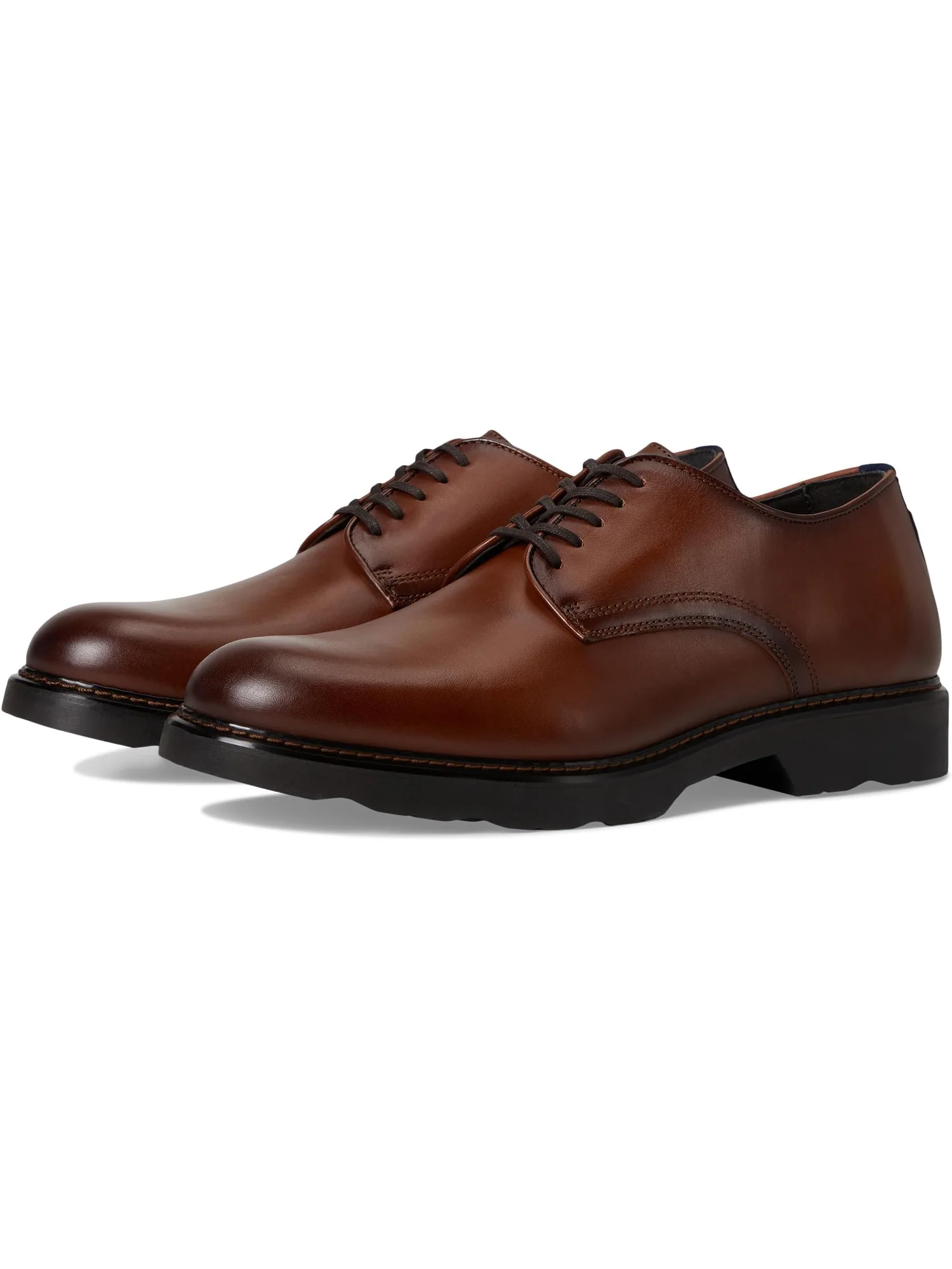 Оксфорды Johnston & Murphy Collection Men's Huxley Plain Toe Derby — изображение 1 из 7, коричневый