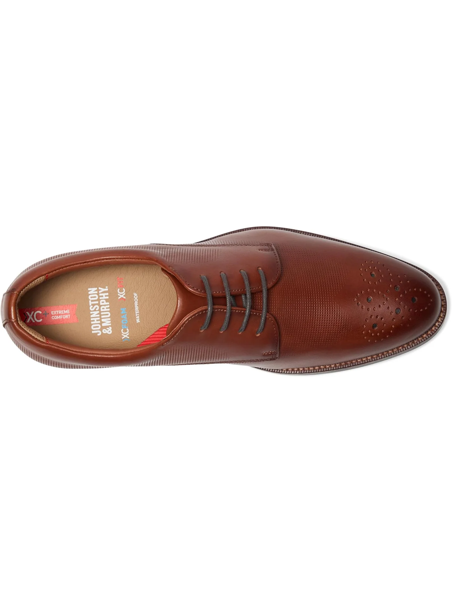 Оксфорды Johnston & Murphy Men's Xc Copley Wingtip — изображение 2 из 7, коньячный