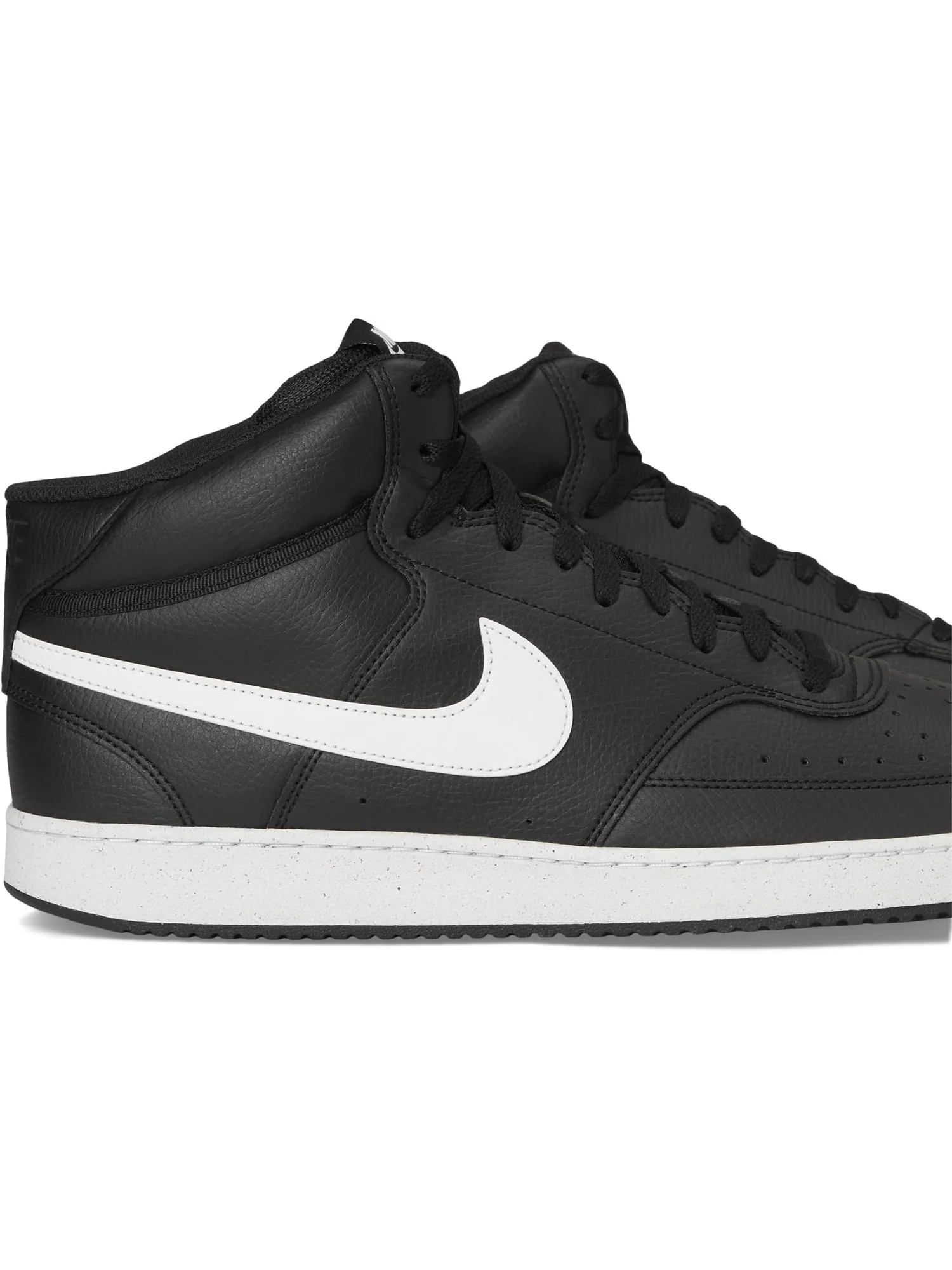 Кроссовки Nike Men's Court Vision Mid Next Nature — изображение 6 из 7, черный/белый/черный