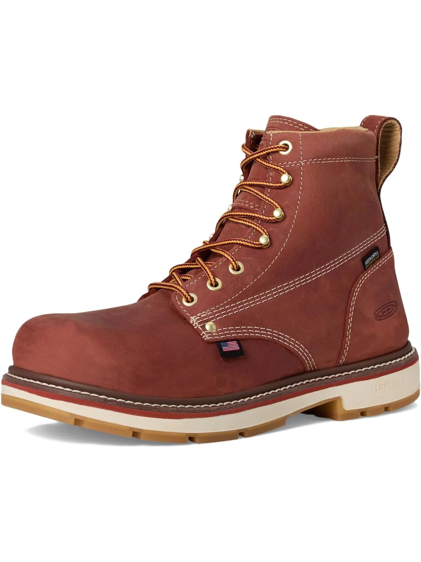 Ботинки KEEN Utility Men's Liberty 6" Waterproof 90° Heel Boot — изображение 7 из 7, коричневый
