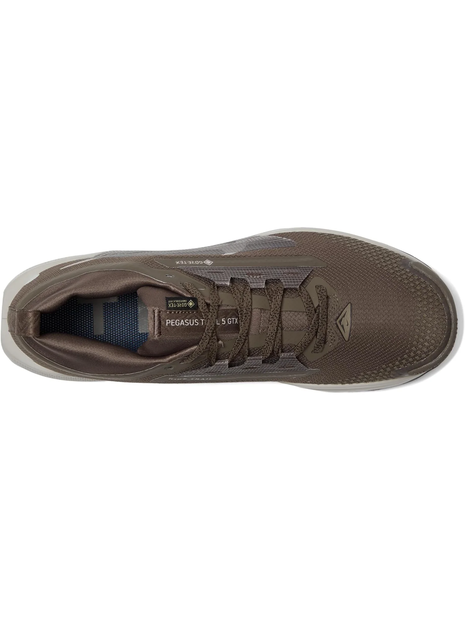 Кроссовки Nike Men's Pegasus Trail 5 GORE-TEX — изображение 2 из 7, серый/коричневый