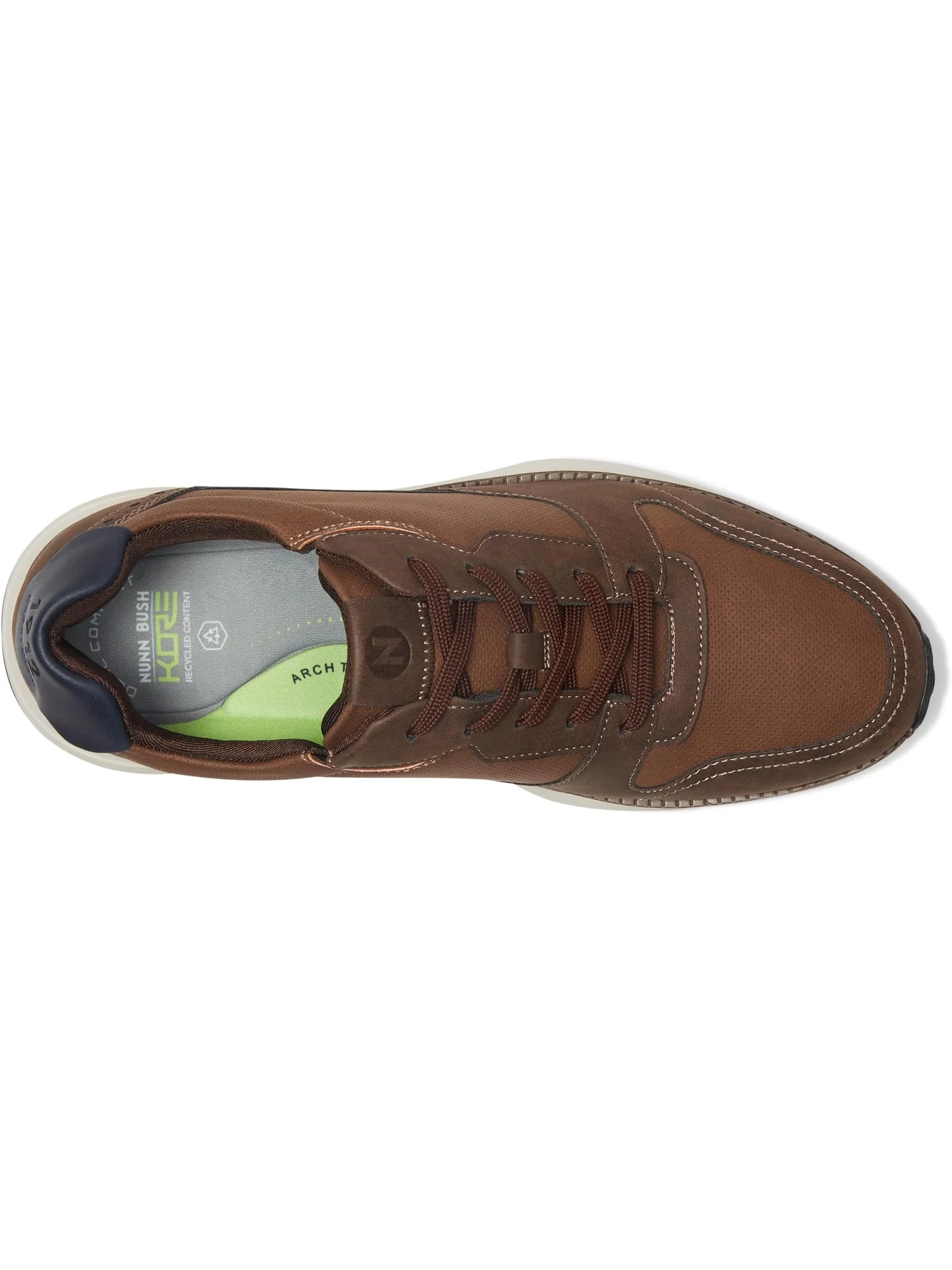 Кроссовки Nunn Bush Men's Kore Swift Moccasin Toe Oxford — изображение 2 из 7, коричневый