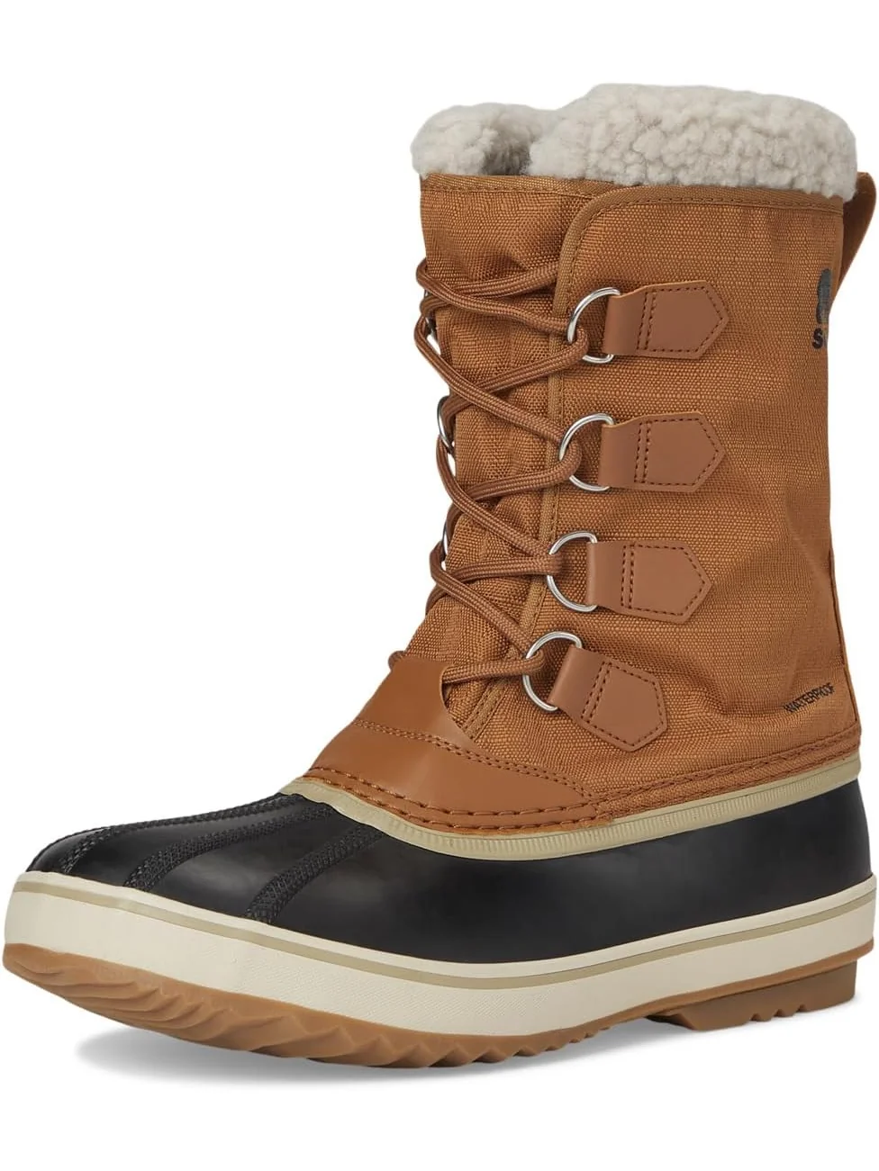 Ботинки SOREL Men's 1964 Pac Nylon Waterproof — изображение 7 из 7, коричневый/черный