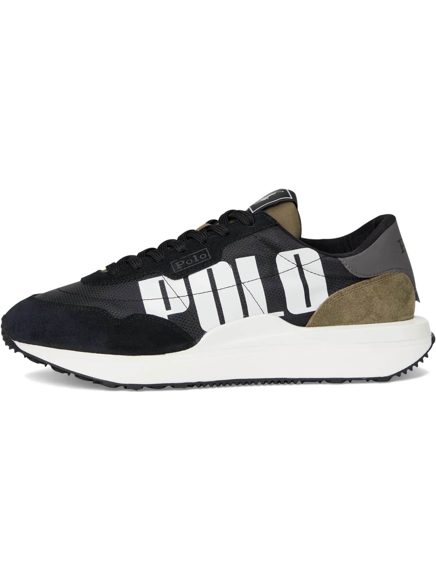 Кроссовки Polo Ralph Lauren Men's Train 89 Sneaker — изображение 4 из 7, черный/оливковый