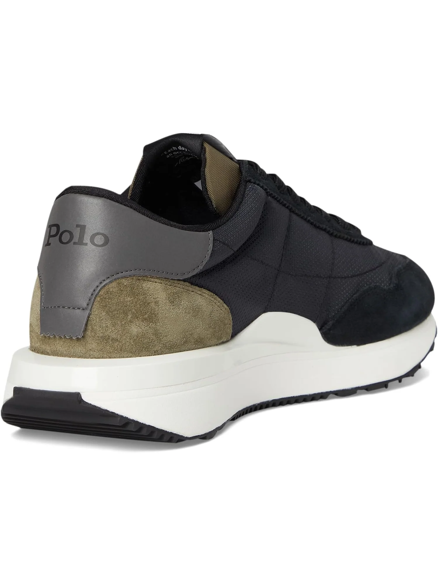 Кроссовки Polo Ralph Lauren Men's Train 89 Sneaker — изображение 5 из 7, черный/оливковый