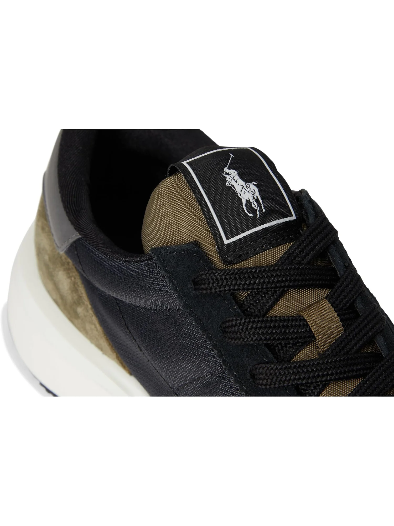 Кроссовки Polo Ralph Lauren Men's Train 89 Sneaker — изображение 6 из 7, черный/оливковый