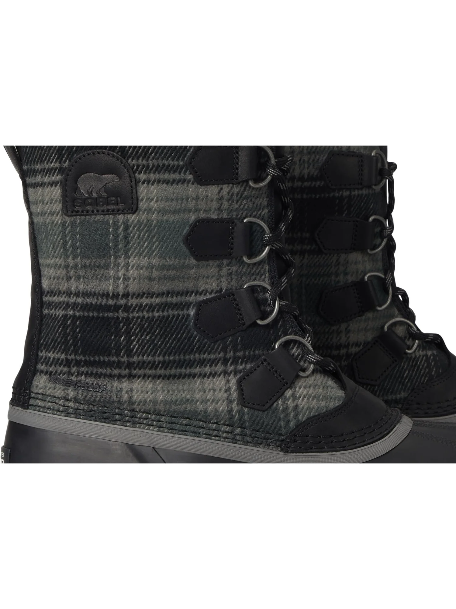 Ботинки SOREL Men's Caribou Waterproof — изображение 6 из 7, черный