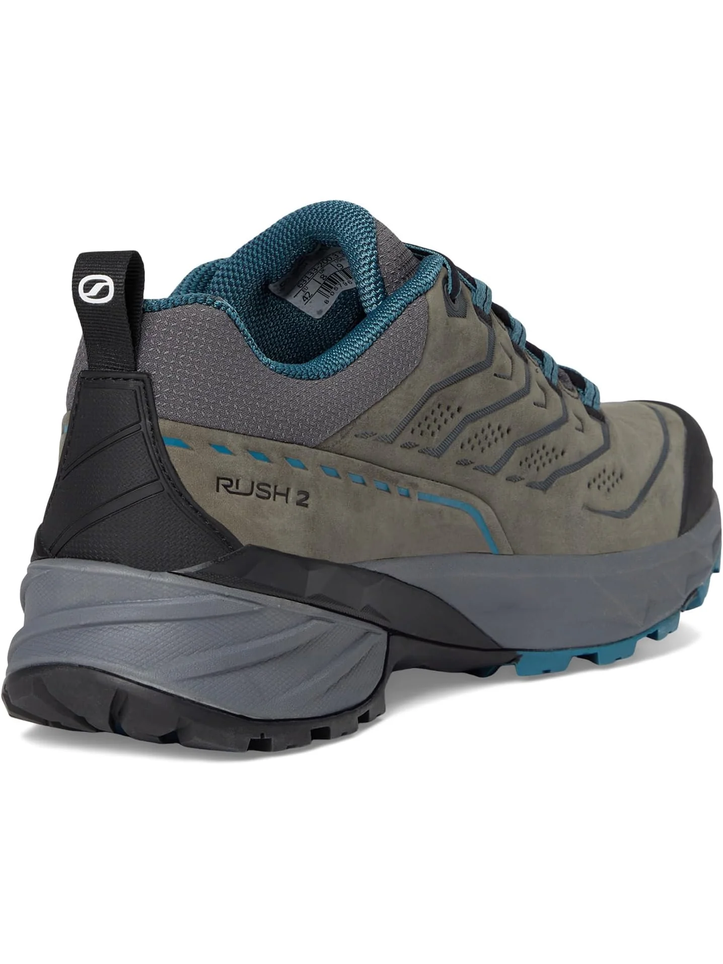 Кроссовки Scarpa Men's Rush 2 Pro GTX, Titanium/Ocean — изображение 5 из 7, голубой