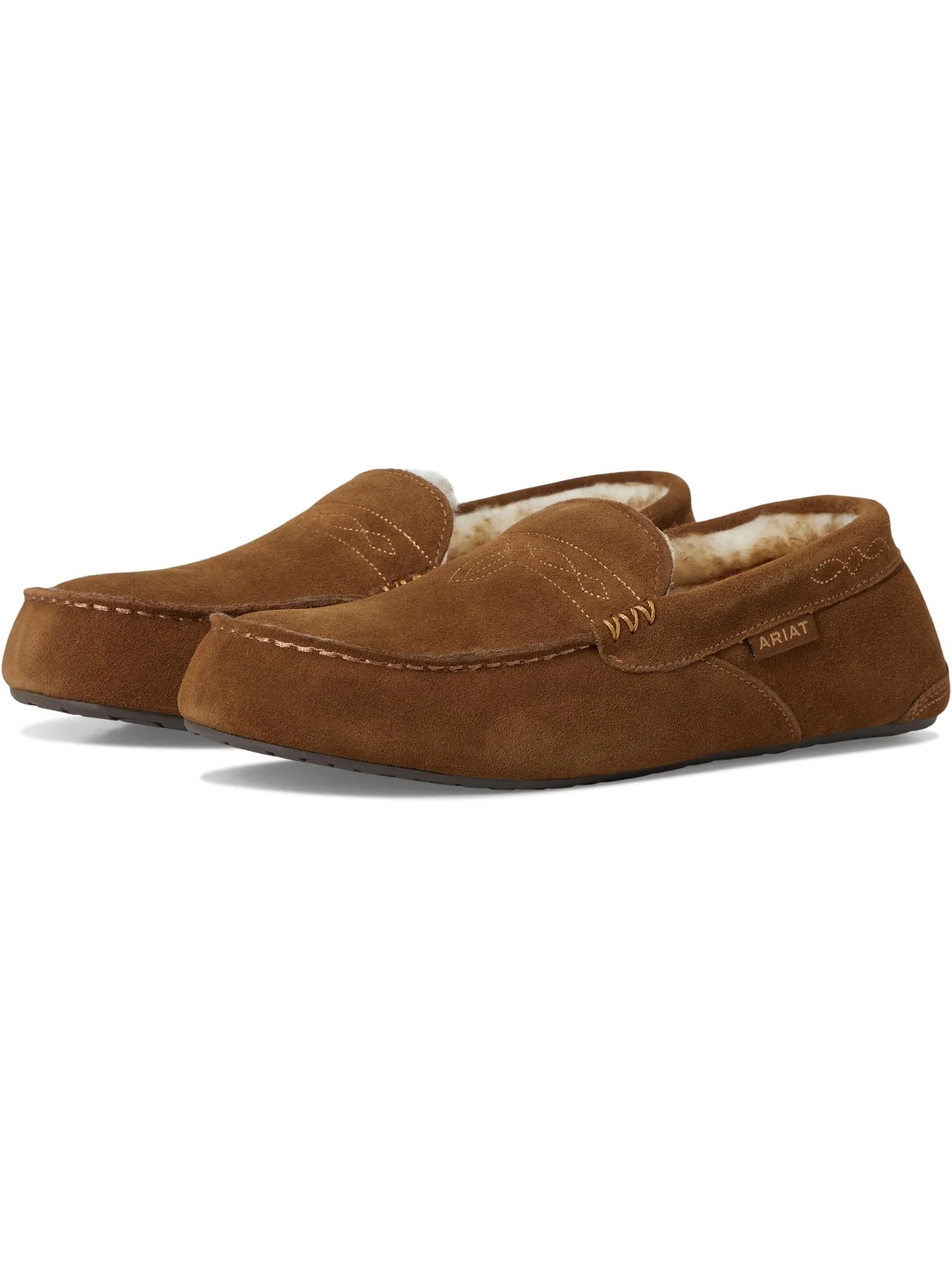 Лоферы Ariat Men's Clayton Moccasin Slipper — изображение 1 из 7, бежевый