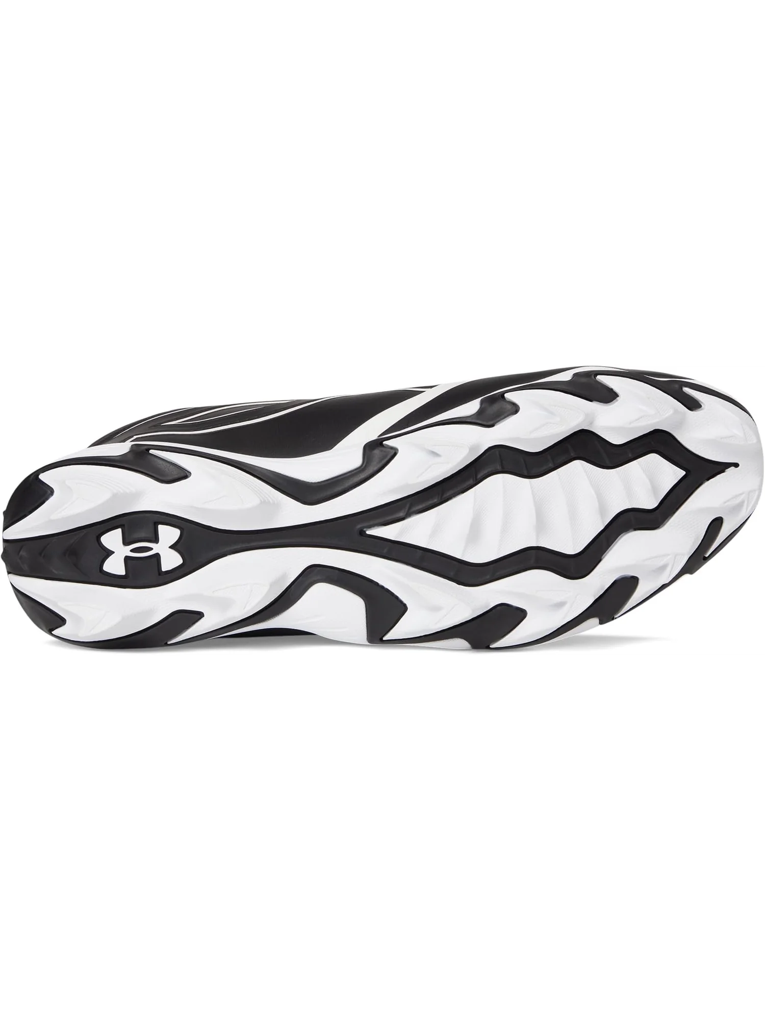 Кроссовки Under Armour Men's Leadoff Icon Mid Baseball Cleats — изображение 3 из 7, черный/черный