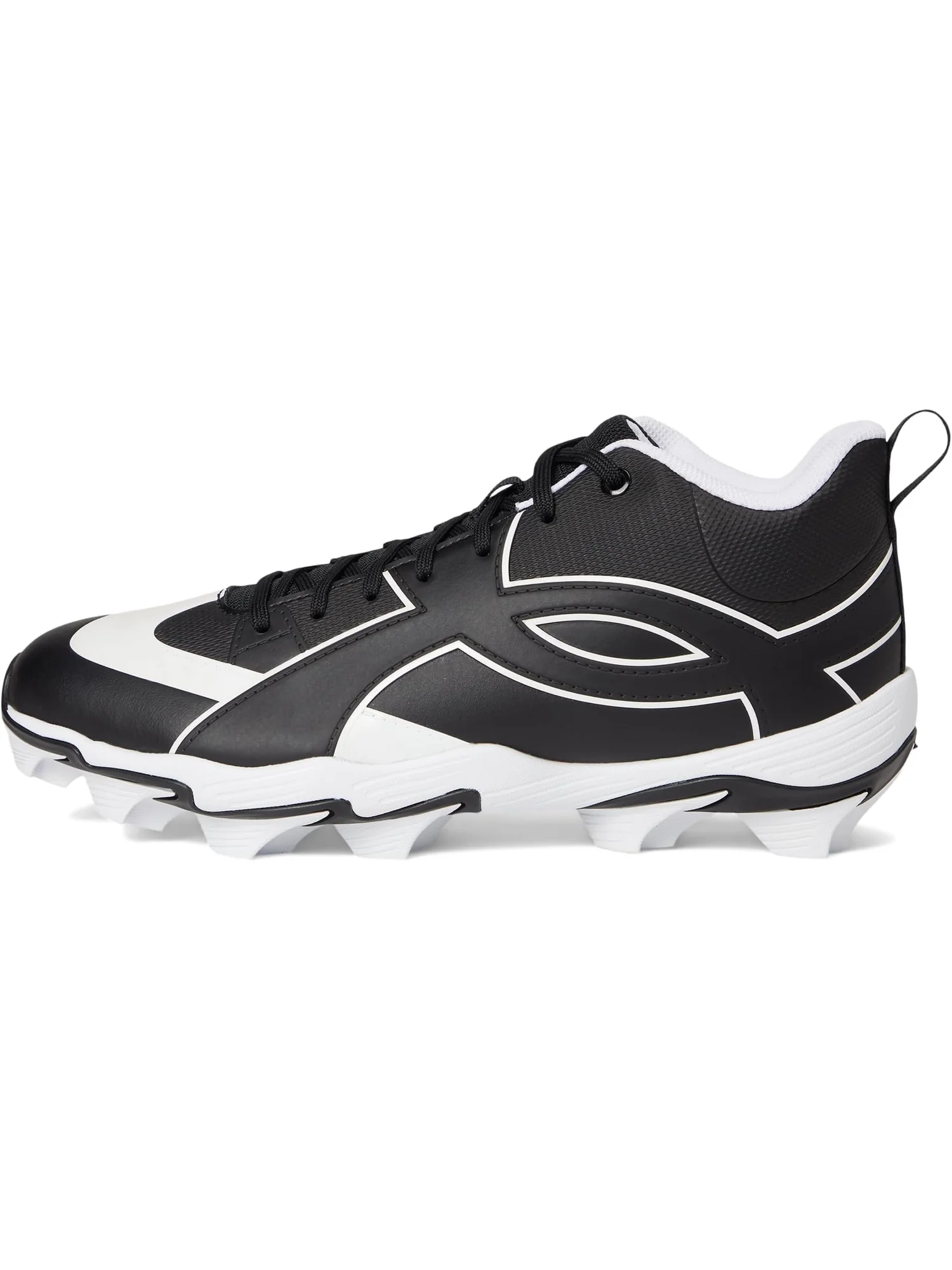 Кроссовки Under Armour Men's Leadoff Icon Mid Baseball Cleats — изображение 4 из 7, черный/черный
