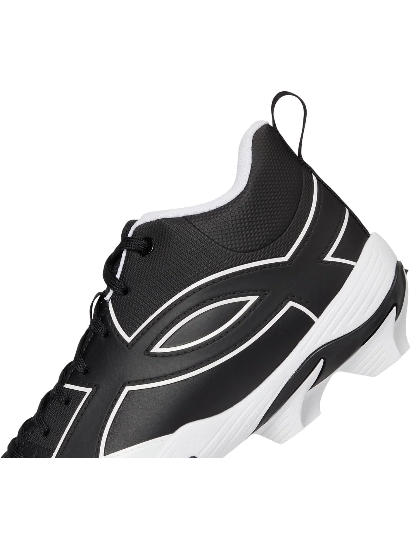 Кроссовки Under Armour Men's Leadoff Icon Mid Baseball Cleats — изображение 6 из 7, черный/черный