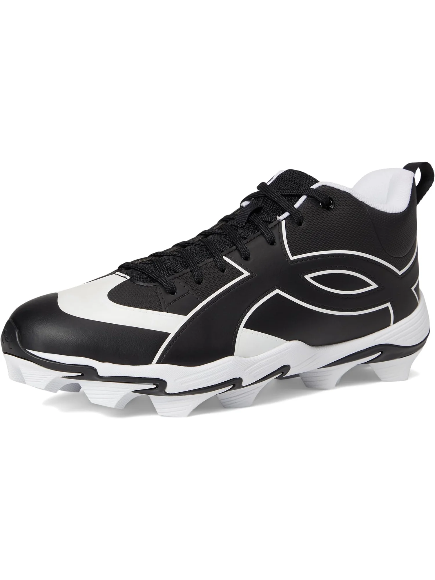 Кроссовки Under Armour Men's Leadoff Icon Mid Baseball Cleats — изображение 7 из 7, черный/черный