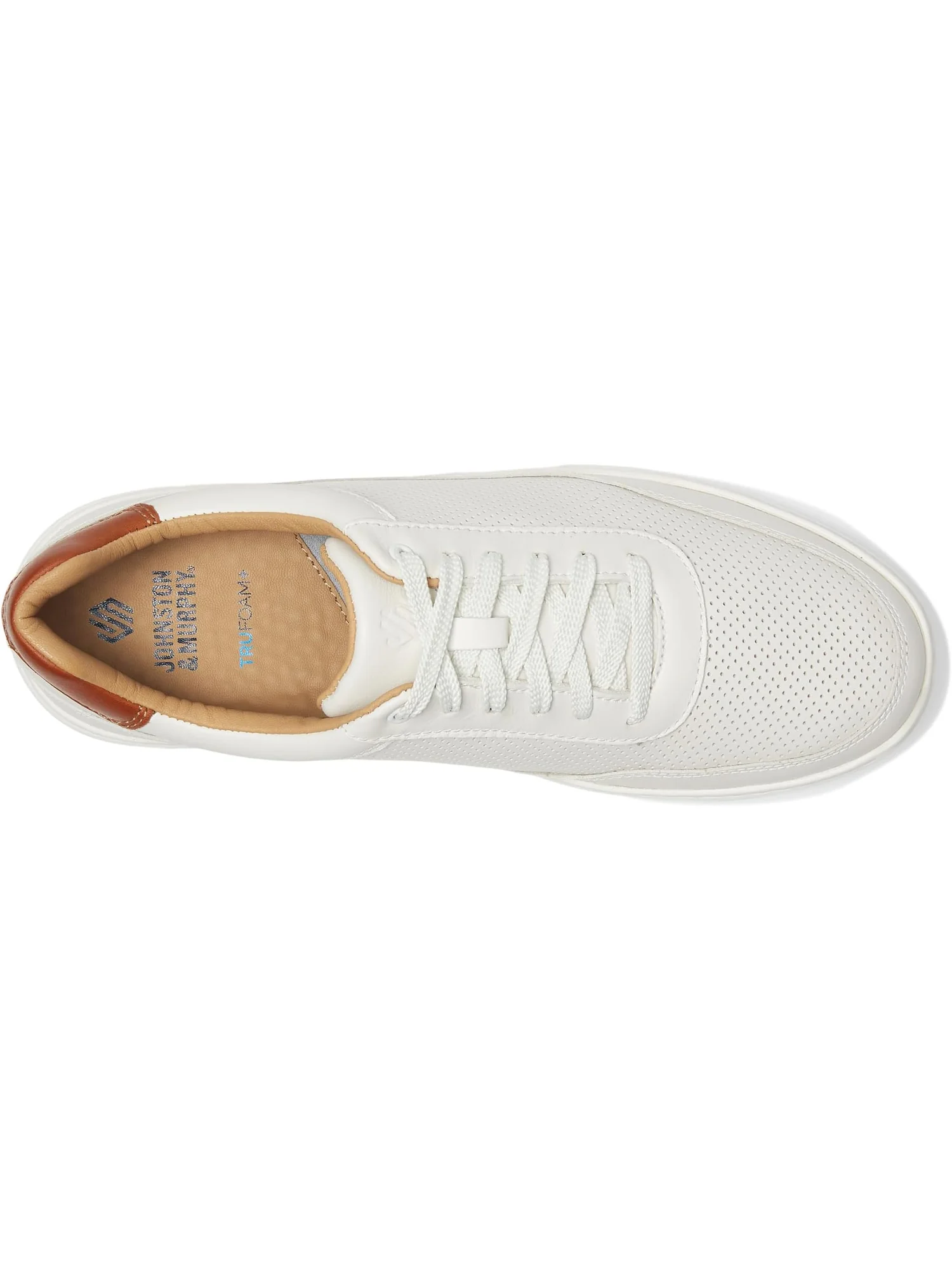 Кроссовки Johnston & Murphy Men's Dawson Perfed U-throat — изображение 2 из 7, белый