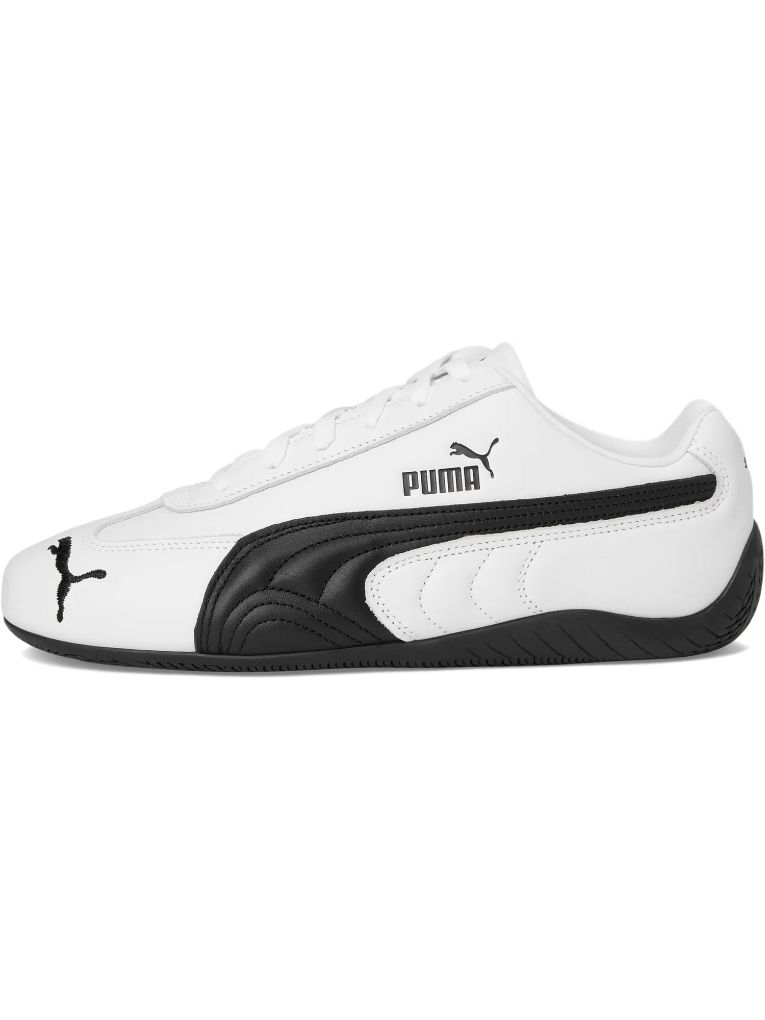 Кроссовки PUMA Men's Speedcat Full Leather Shoes — изображение 4 из 7, белый/черный