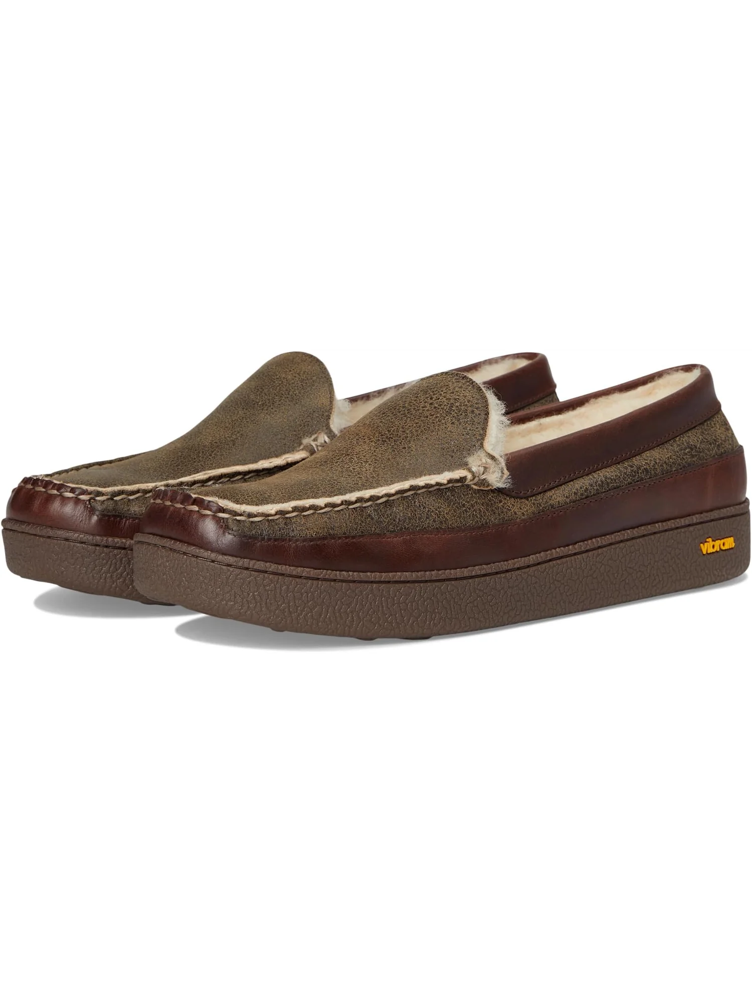 Лоферы L.L.Bean Men's Lodge Moc Vibram Shearling Slippers
