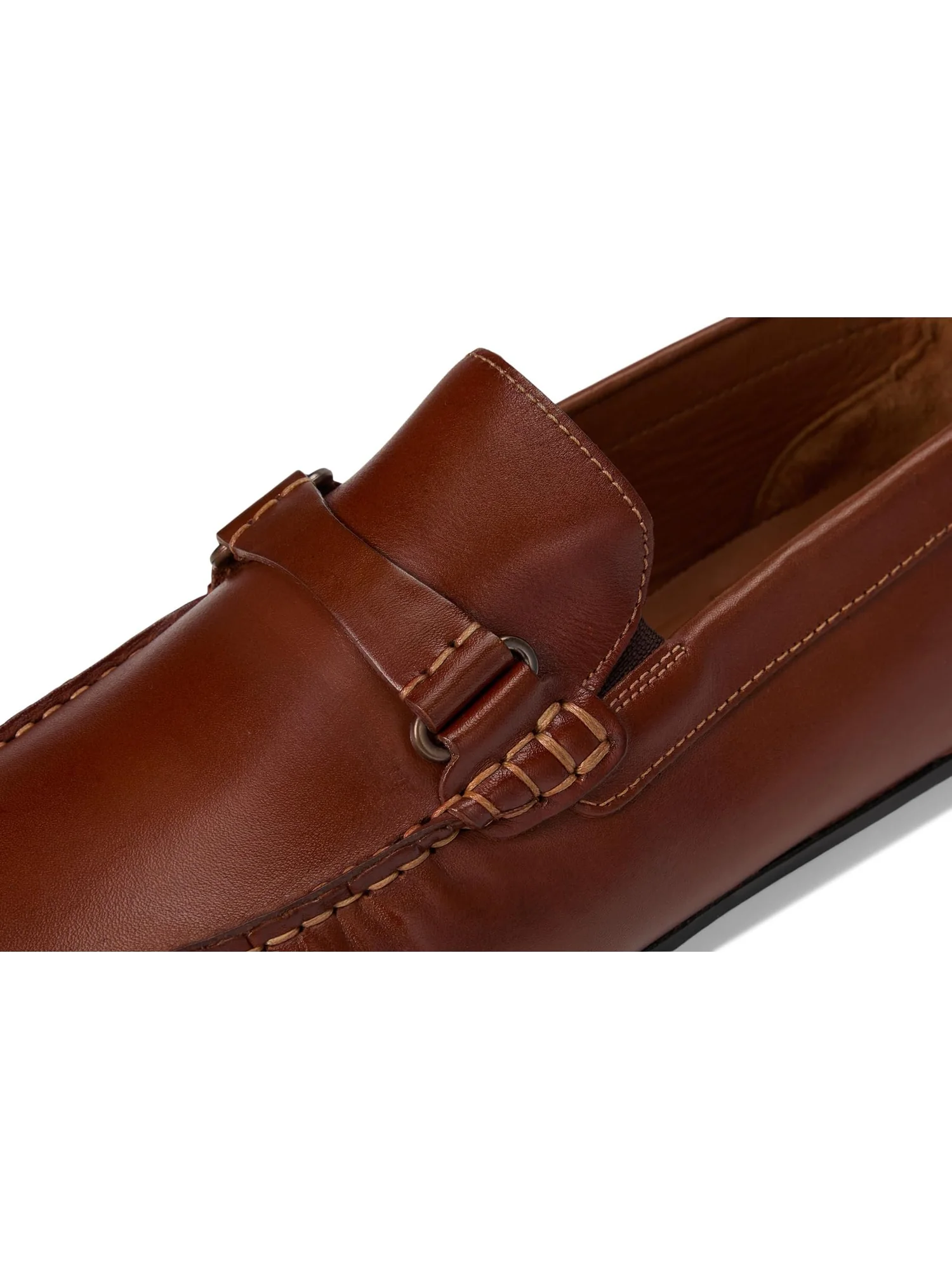 Лоферы Johnston & Murphy Men's Beck Leather Bit — изображение 6 из 7, бежевый