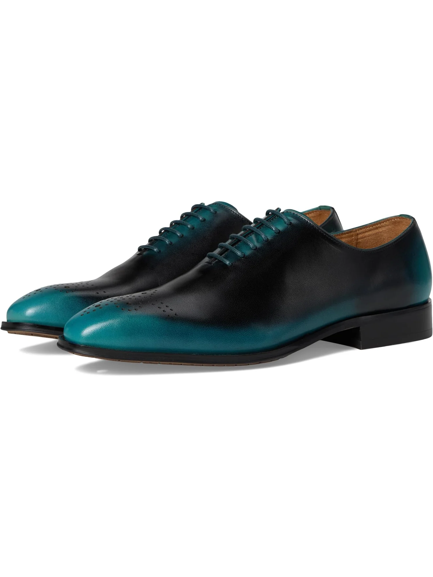 Оксфорды Stacy Adams Men's Hallquist Plain Toe Lace-Up — изображение 1 из 7, бирюзовый