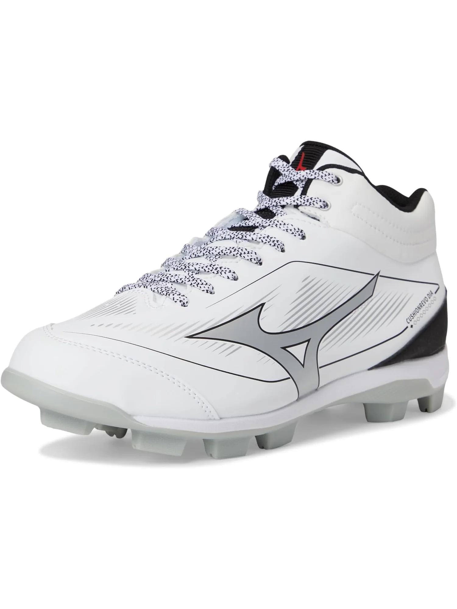 Кроссовки Mizuno Men's Cushionrevo Diamond Mid Tpu — изображение 7 из 7, белый/черный