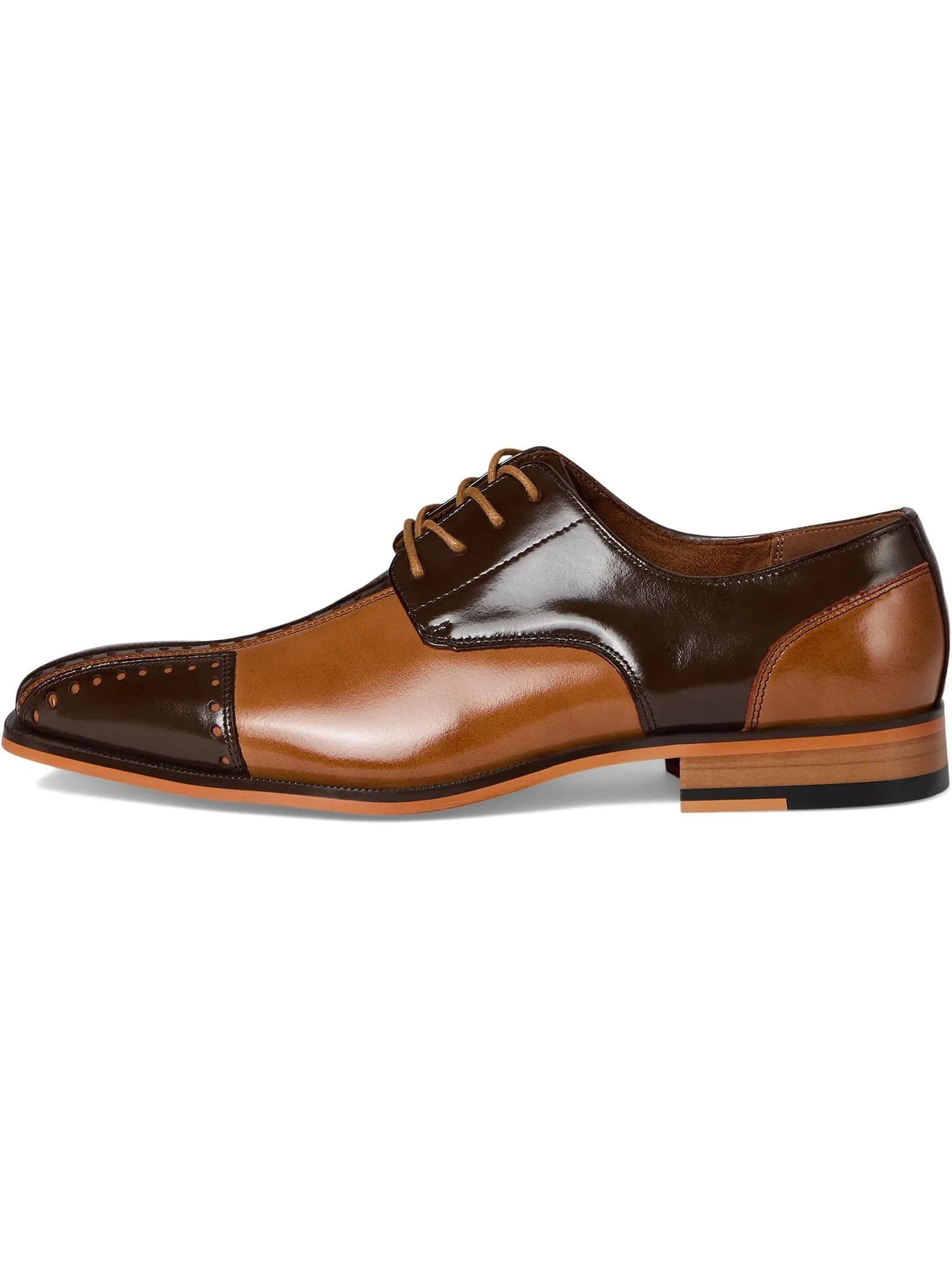 Оксфорды Stacy Adams Men's Palmento Cap Toe Oxford — изображение 4 из 7, коричневый мульти