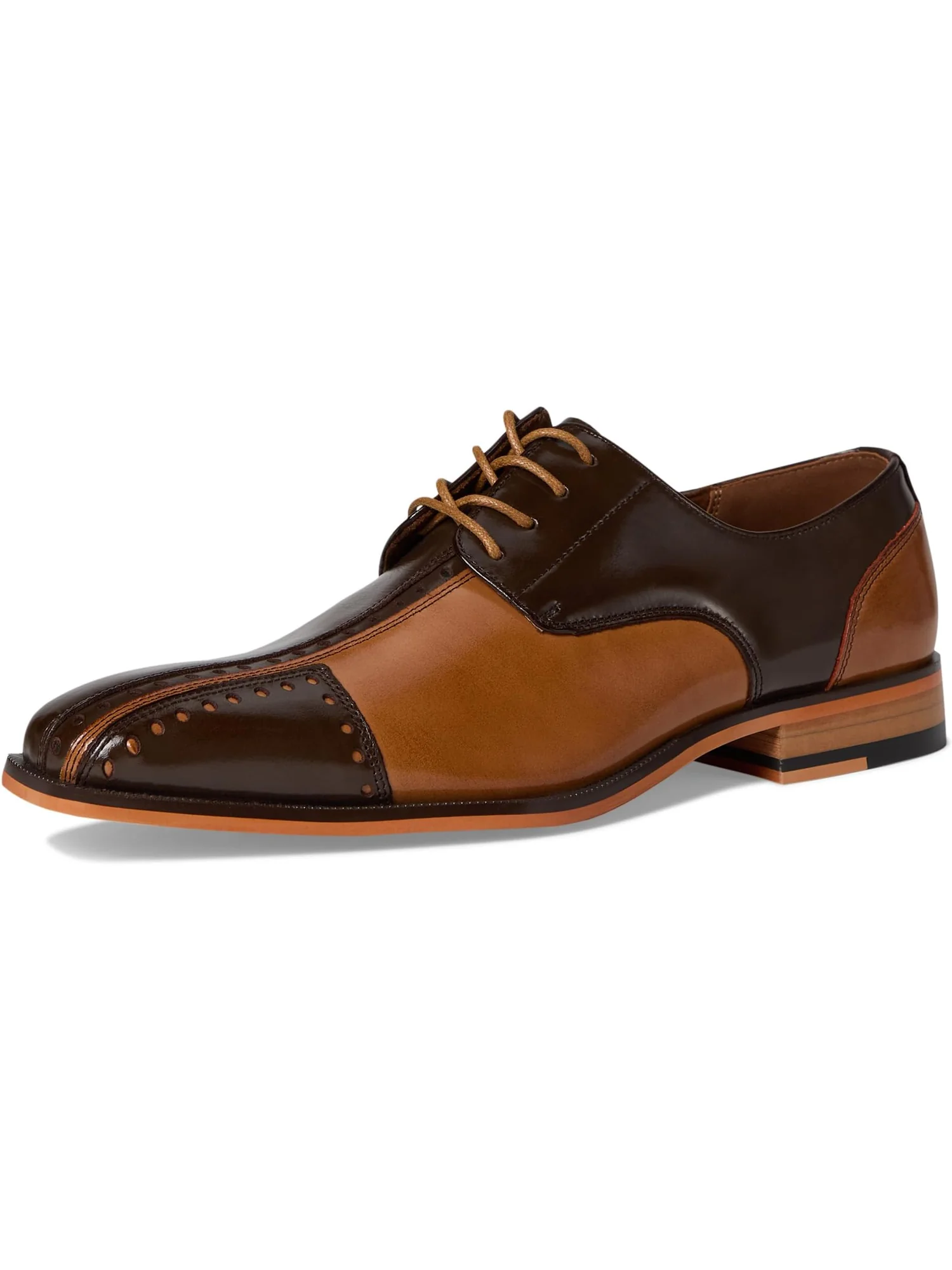 Оксфорды Stacy Adams Men's Palmento Cap Toe Oxford — изображение 7 из 7, коричневый мульти