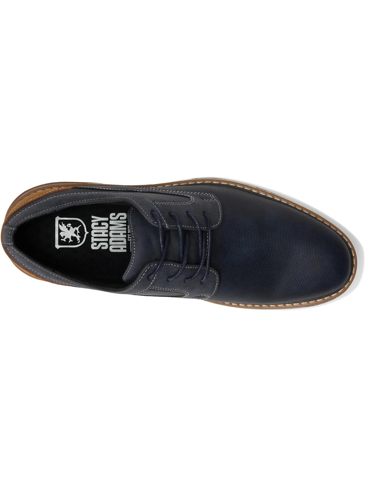 Оксфорды Stacy Adams Men's Phineas Plain Toe Lace-Up — изображение 2 из 7, темно-синий