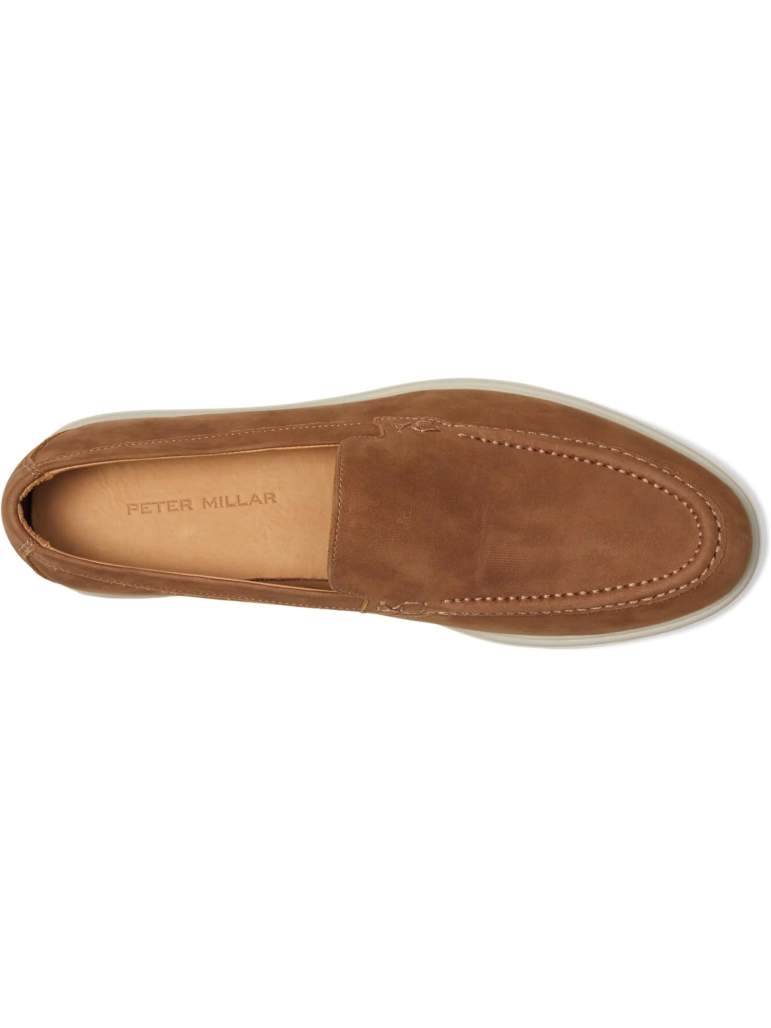 Лоферы Peter Millar Men's Excursionist Nubuck Venetian Loafers — изображение 2 из 7, цвет виски