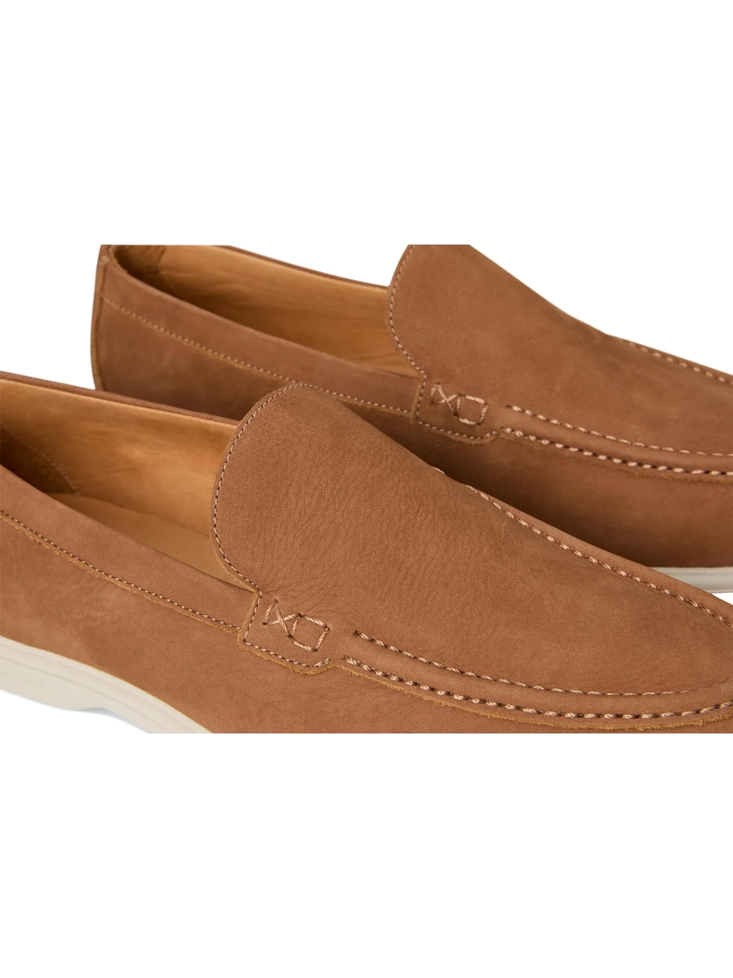 Лоферы Peter Millar Men's Excursionist Nubuck Venetian Loafers — изображение 6 из 7, цвет виски