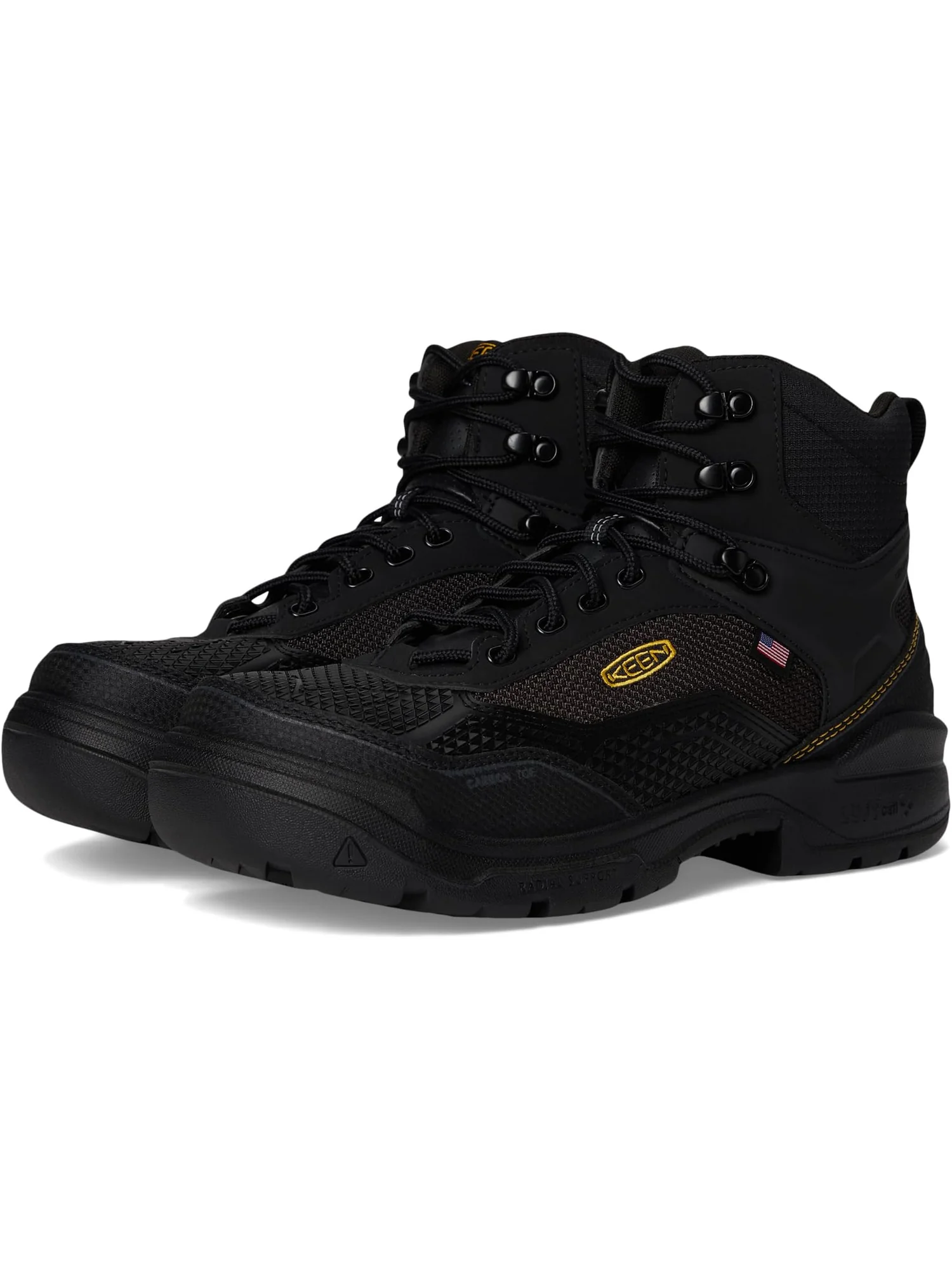 Ботинки KEEN Utility Men's Stronglite 6" Waterproof Boot — изображение 1 из 7, черный/черный