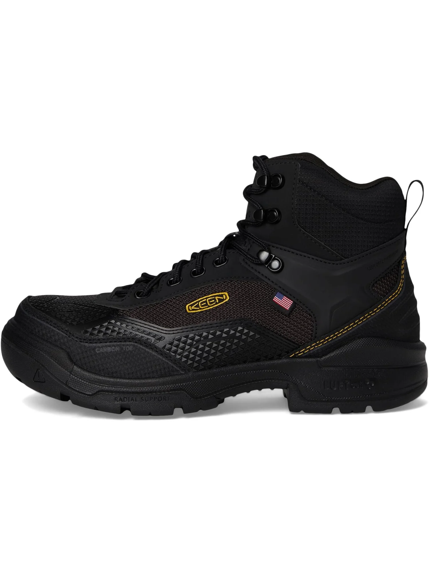 Ботинки KEEN Utility Men's Stronglite 6" Waterproof Boot — изображение 4 из 7, черный/черный