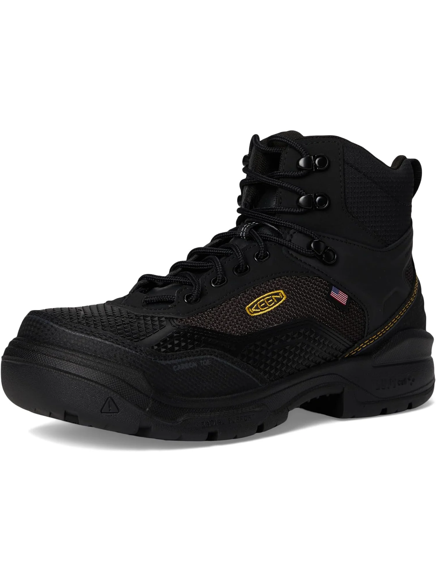 Ботинки KEEN Utility Men's Stronglite 6" Waterproof Boot — изображение 7 из 7, черный/черный