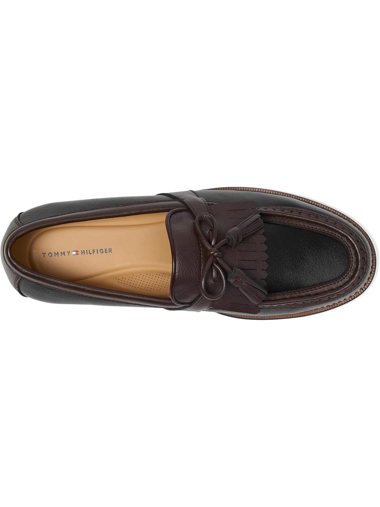Лоферы Tommy Hilfiger Men's Sohan — изображение 2 из 7, черный/темный коричневый