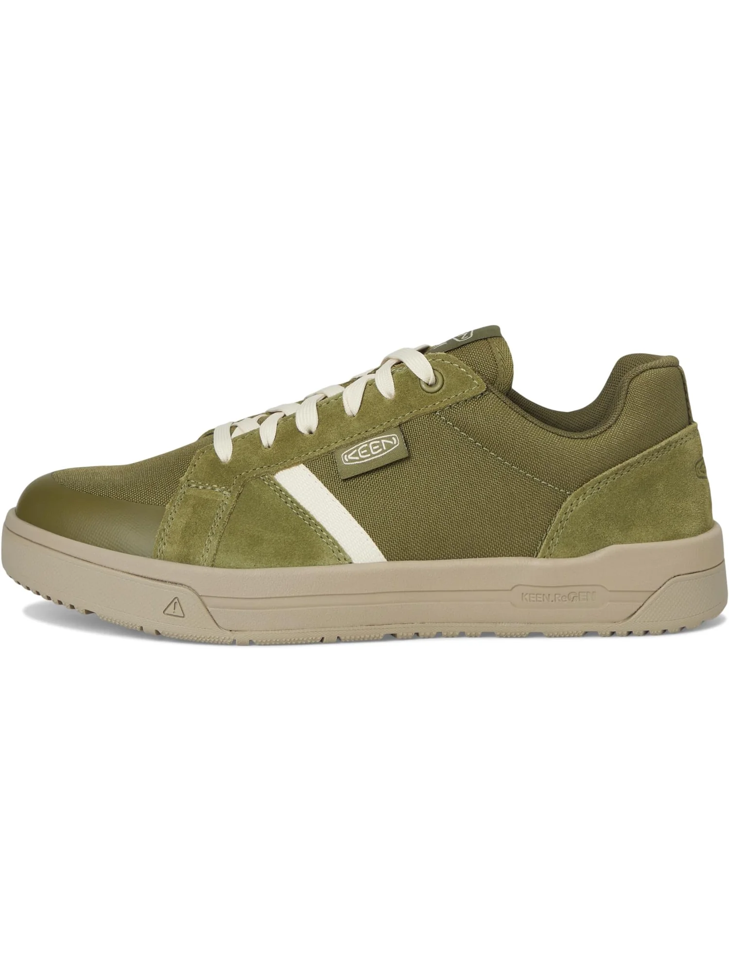 Кроссовки KEEN Utility Men's Kenton Work Shoes, Winter Moss/Birch — изображение 4 из 7, зеленый