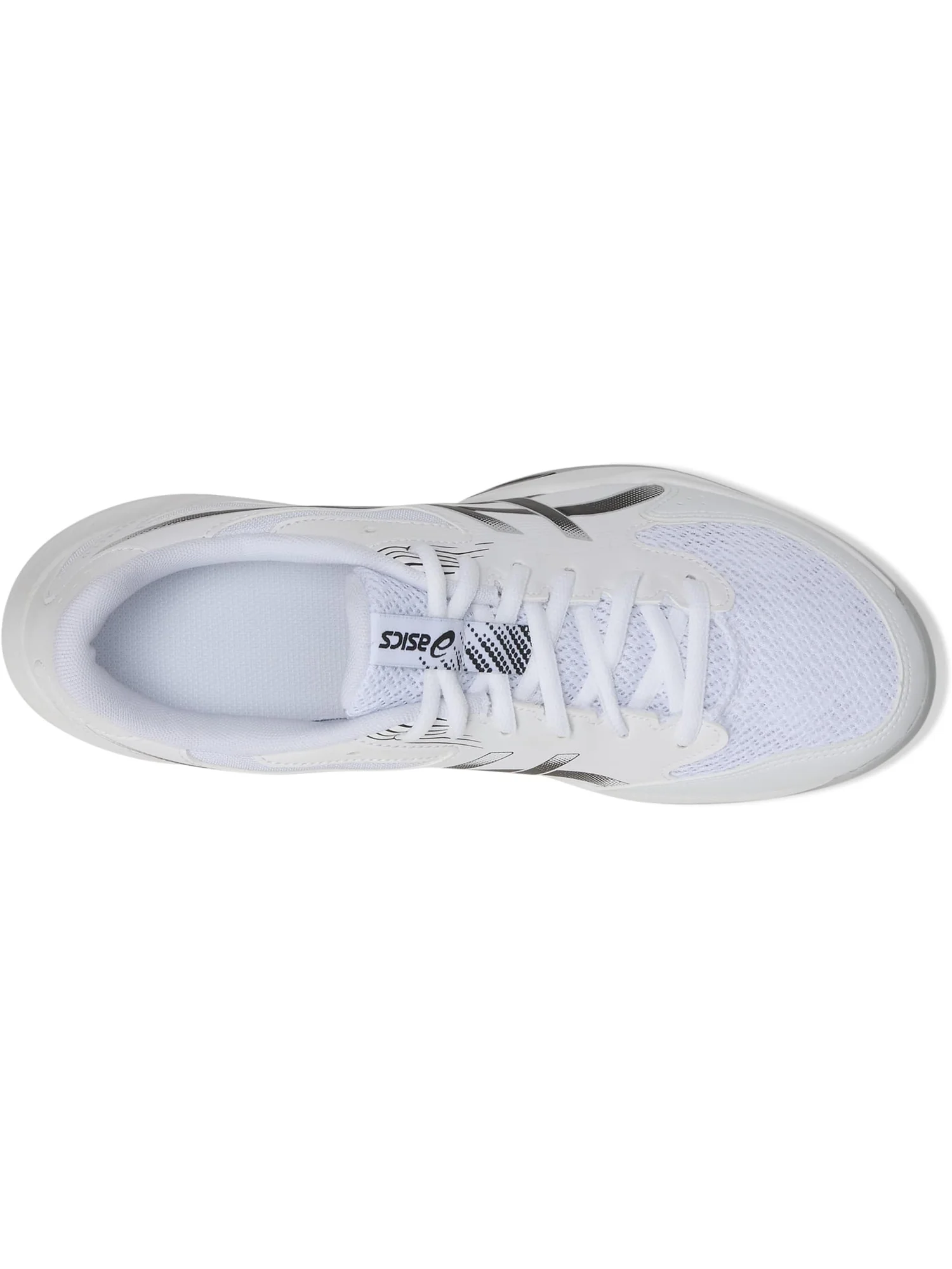 Кроссовки ASICS Men's Gel-Rocket 12 — изображение 2 из 7, белый/черный