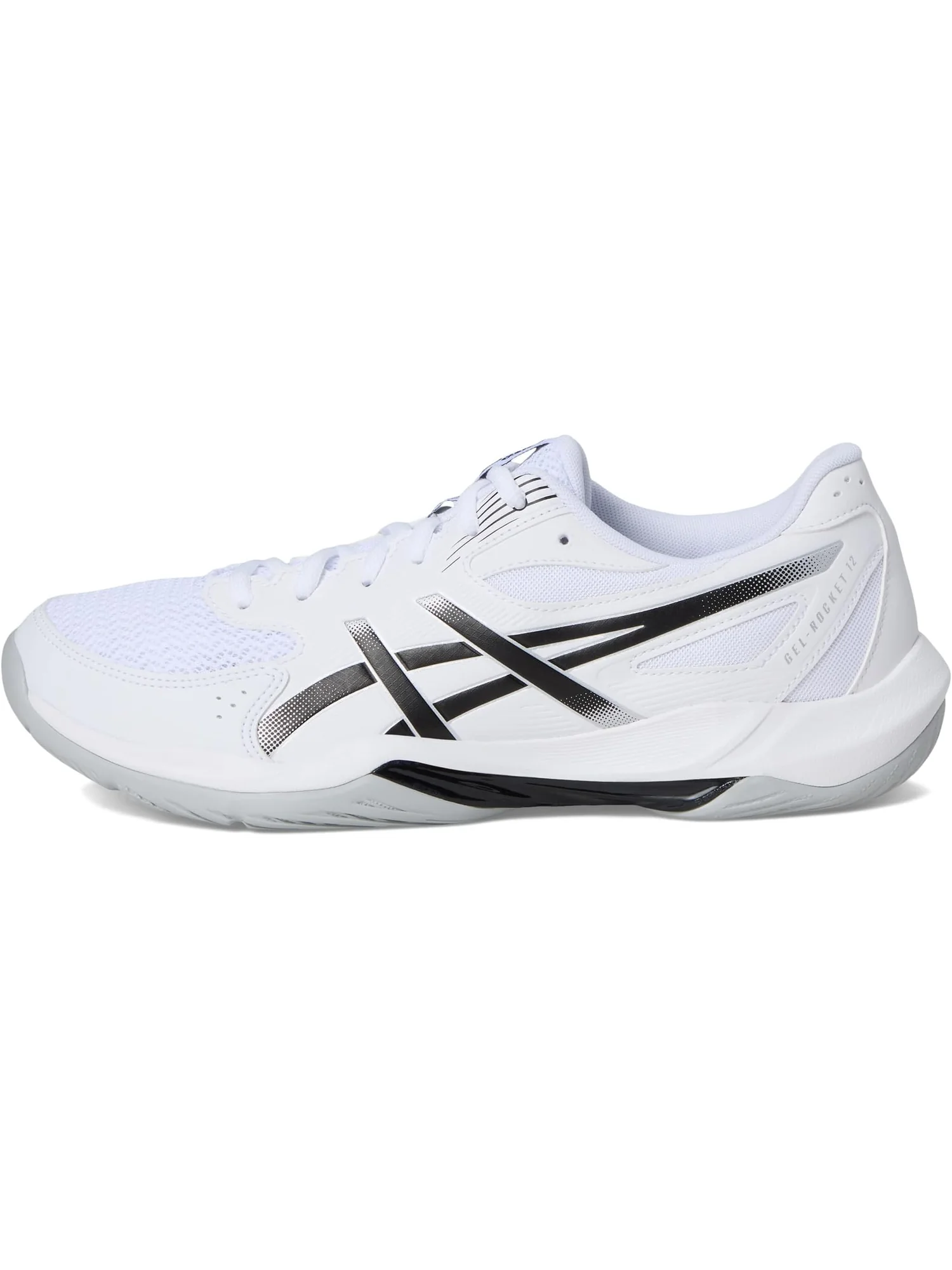Кроссовки ASICS Men's Gel-Rocket 12 — изображение 4 из 7, белый/черный