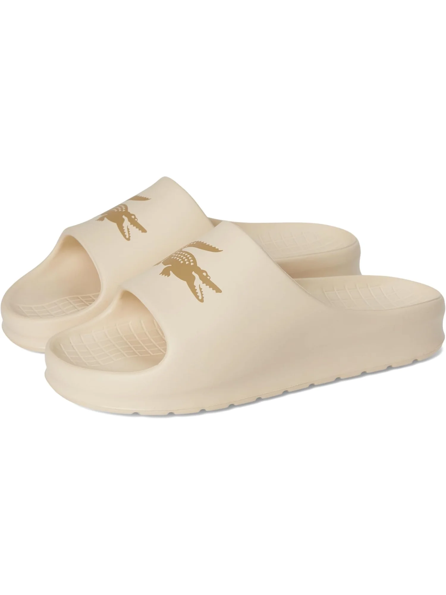 Сандалии Lacoste Men's Serve Slide 2.0 — изображение 1 из 7, белый/бежевый
