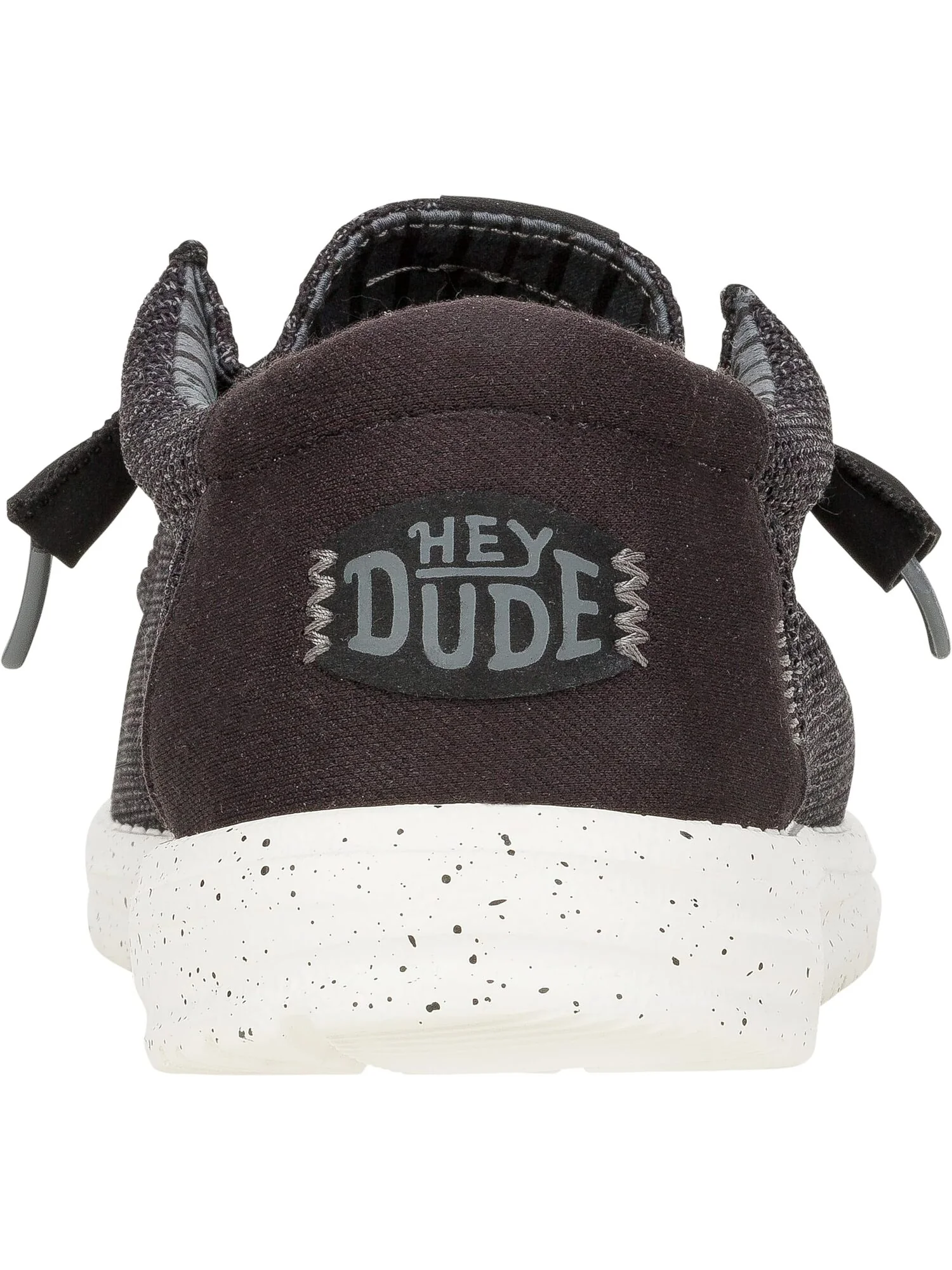 Лоферы Hey Dude Men's Wally Stretch Sox — изображение 4 из 6, черный/белый