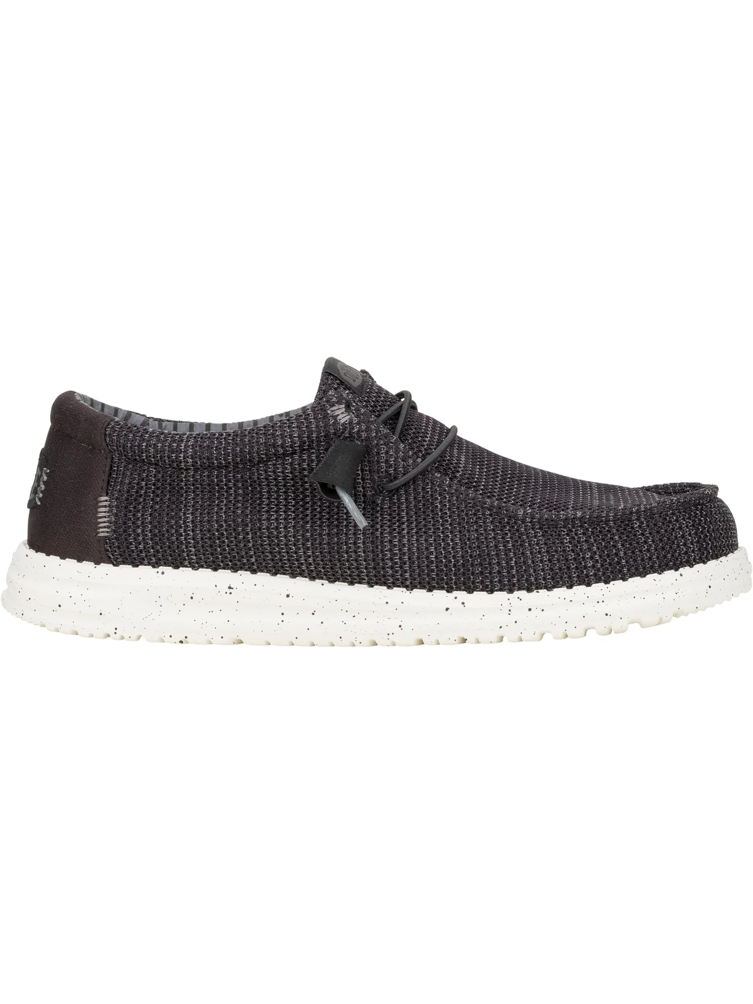 Лоферы Hey Dude Men's Wally Stretch Sox — изображение 5 из 6, черный/белый