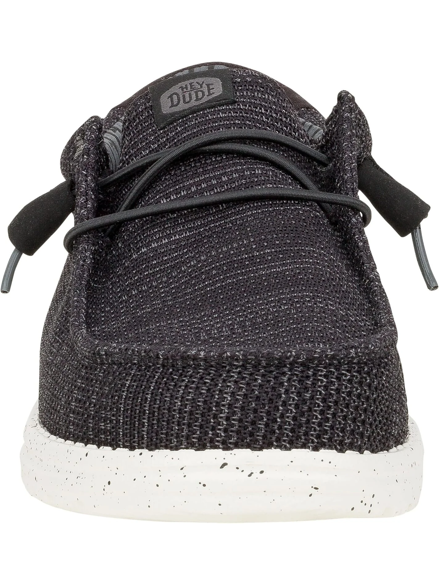 Лоферы Hey Dude Men's Wally Stretch Sox — изображение 6 из 6, черный/белый