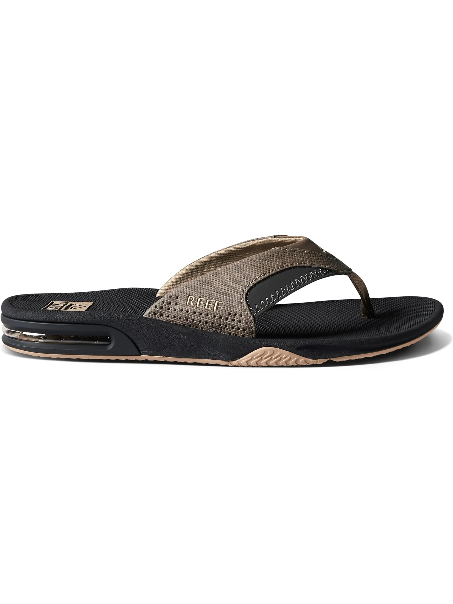 Сандалии Reef Men's Fanning, Fossil/Raven — изображение 5 из 6, серый