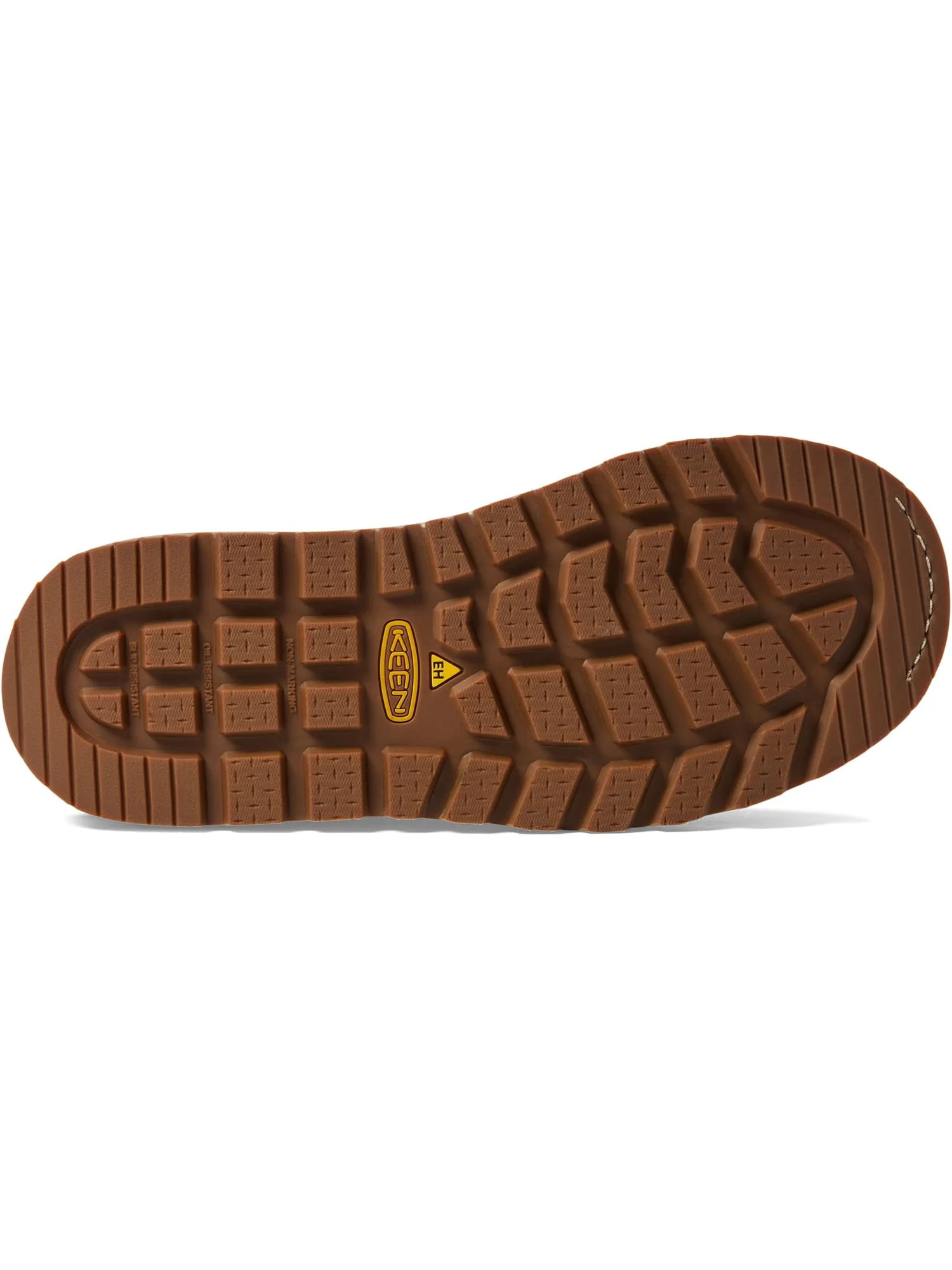 Ботинки KEEN Utility Men's Cincinnati 6" Waterproof, Dark Chocolate/Sandshell — изображение 3 из 6, коричневый