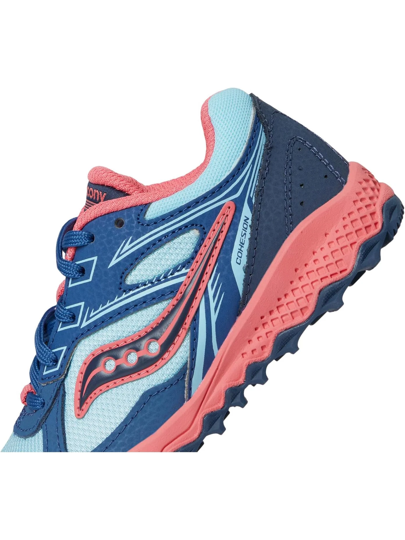 Кроссовки Saucony Kids Cohesion TR14 LTT Trail Running Shoe — изображение 6 из 7, голубой