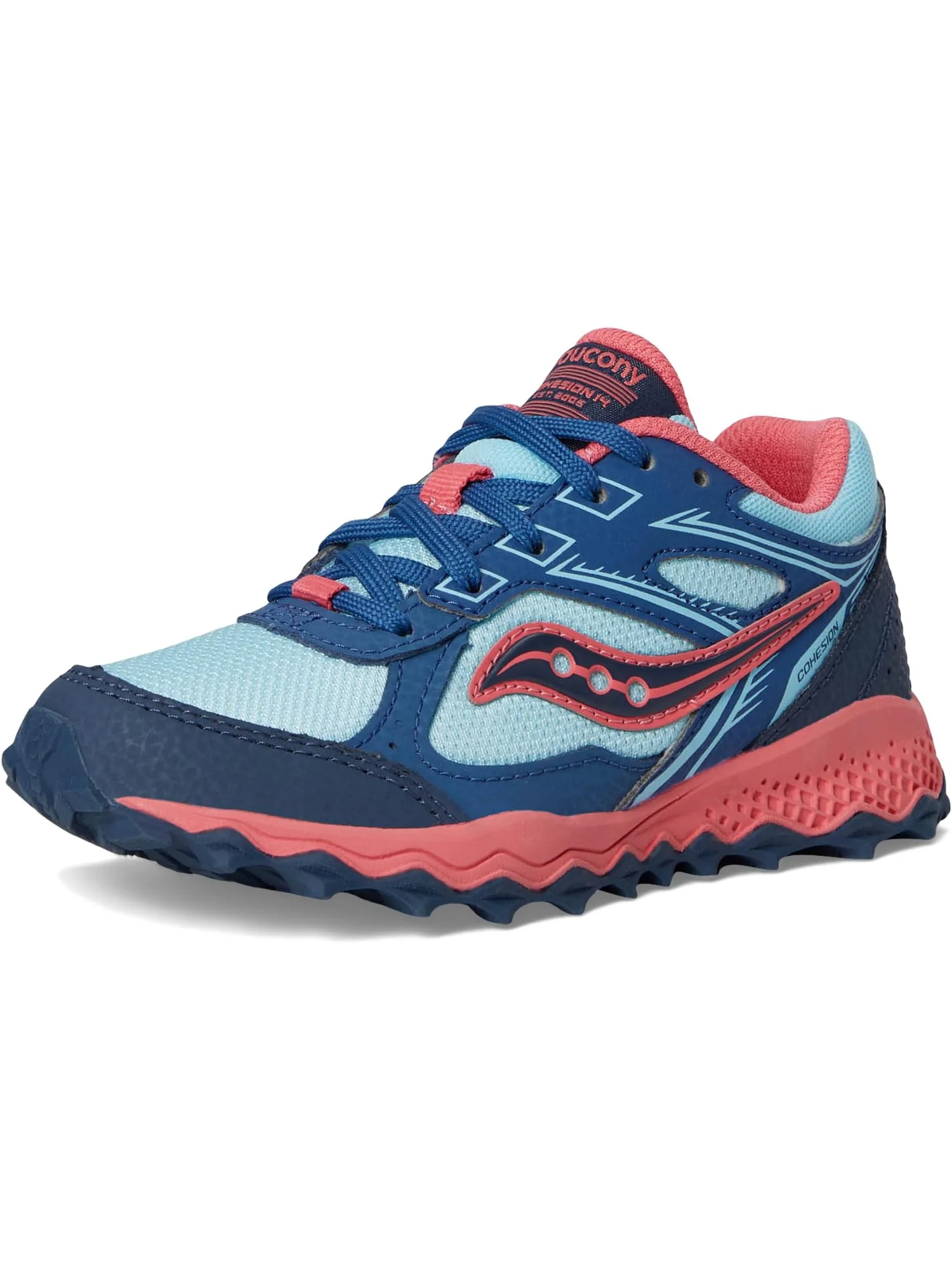 Кроссовки Saucony Kids Cohesion TR14 LTT Trail Running Shoe — изображение 7 из 7, голубой