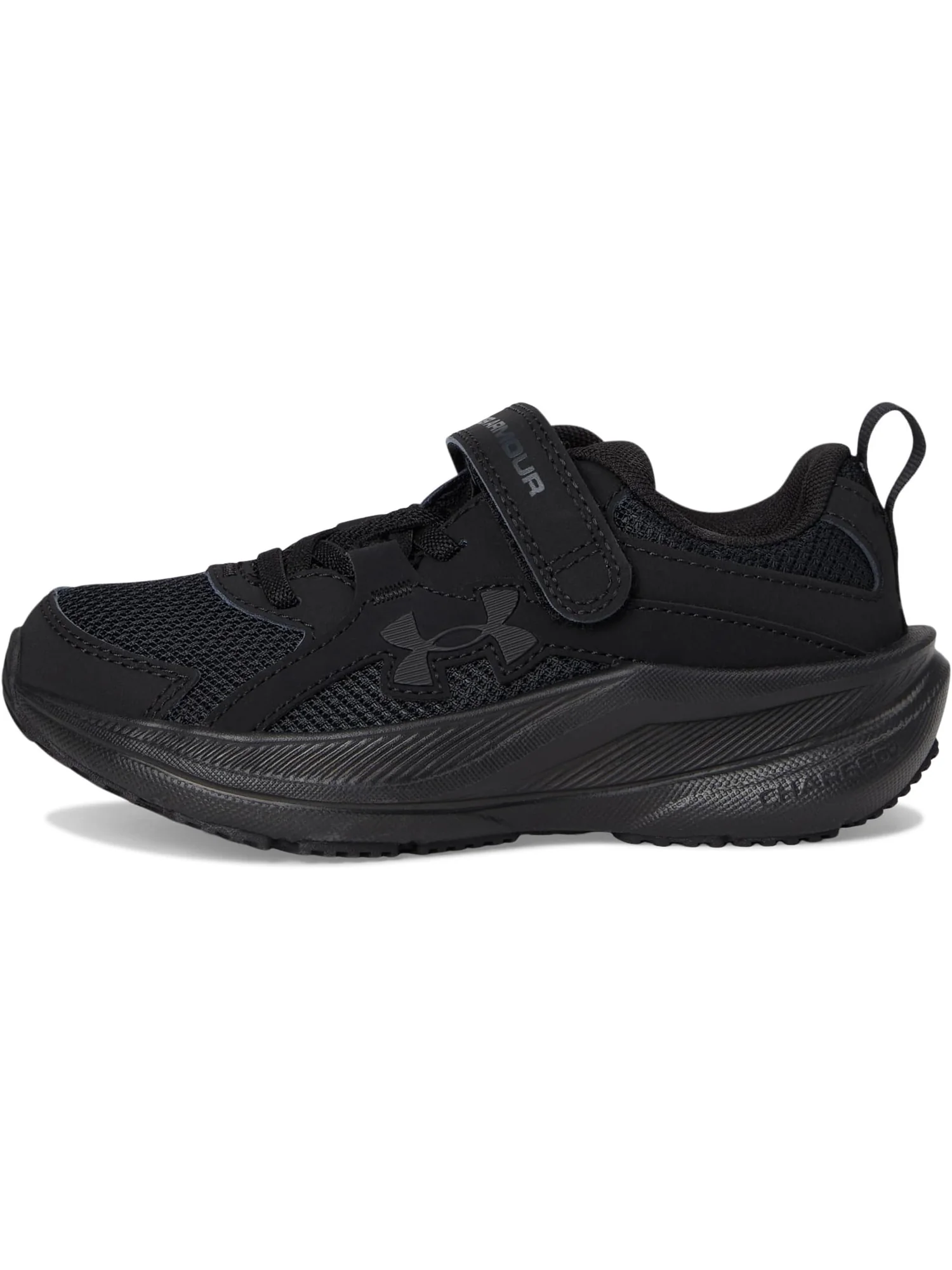 Кроссовки Under Armour Kids Charged Assert 11 Alternate Closure — изображение 4 из 7, черный/черный/черный