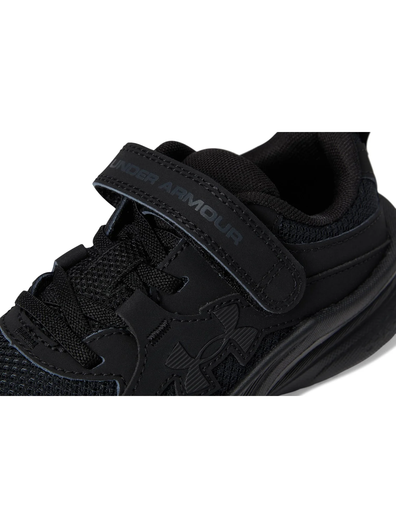Кроссовки Under Armour Kids Charged Assert 11 Alternate Closure — изображение 6 из 7, черный/черный/черный