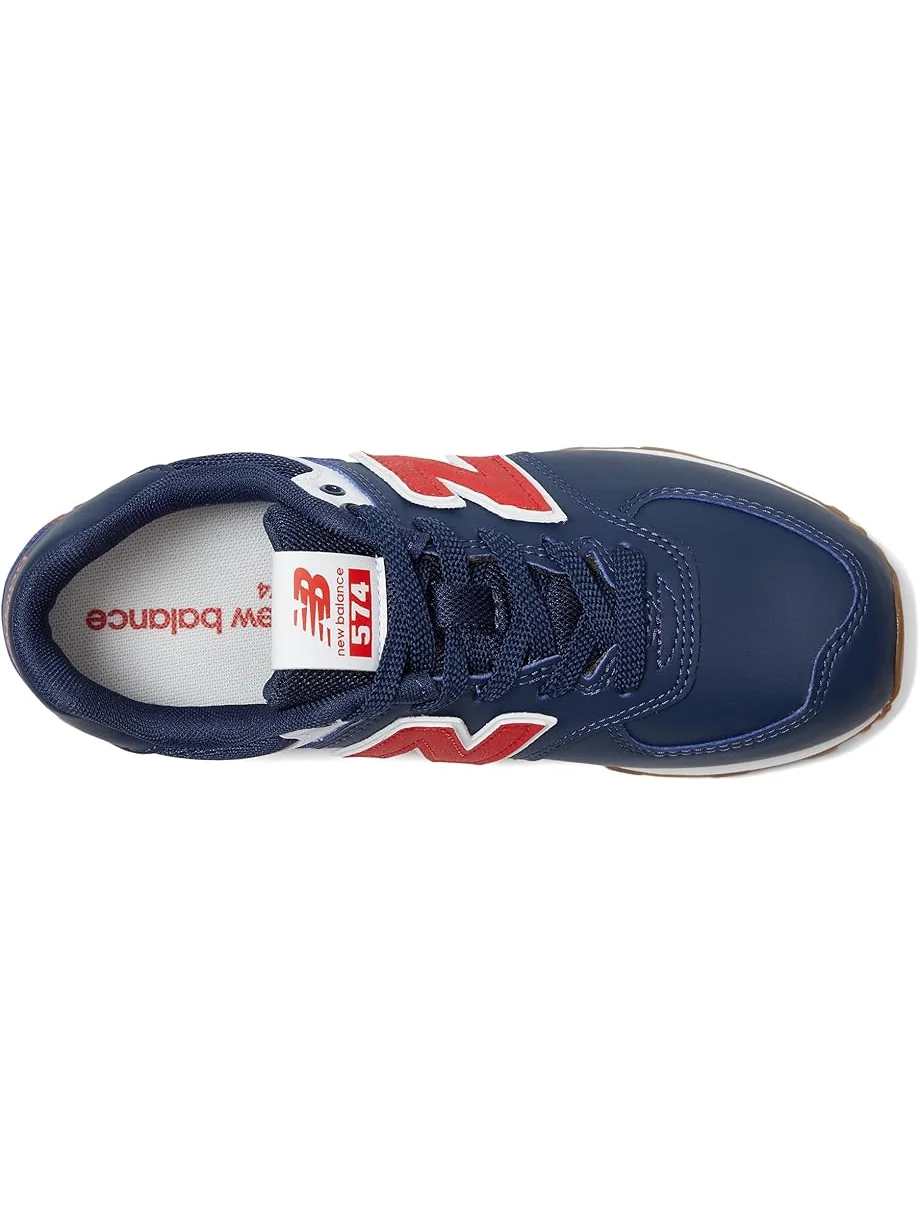 Детские кроссовки New Balance 574 (Big Kid) New Balance Kids — изображение 2 из 7, темно-синий/красный