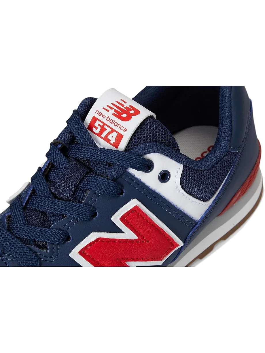 Детские кроссовки New Balance 574 (Big Kid) New Balance Kids — изображение 6 из 7, темно-синий/красный