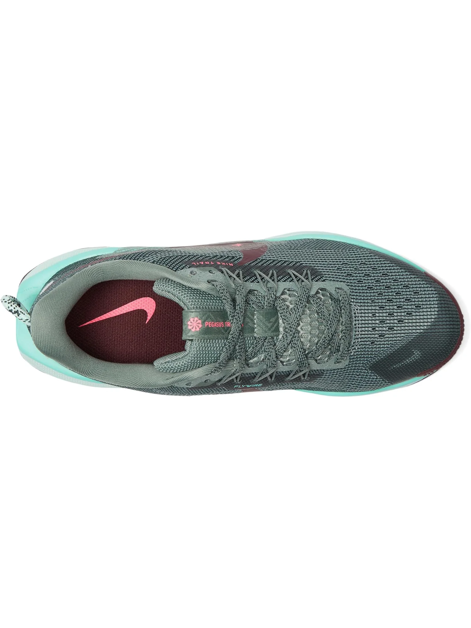 Кроссовки Nike Kids Pegasus Trail 5 — изображение 2 из 7, зеленый